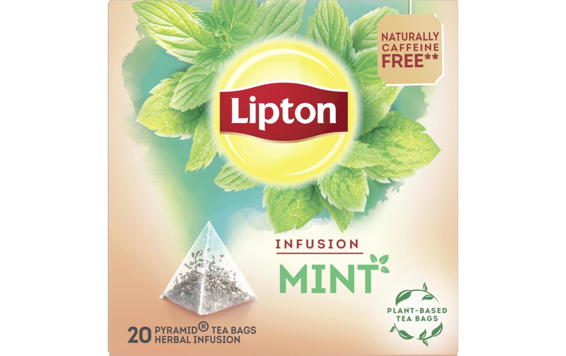 Lipton Kräutertee Pfefferminze – Teebeutel 20 Beutel – Fairtrade