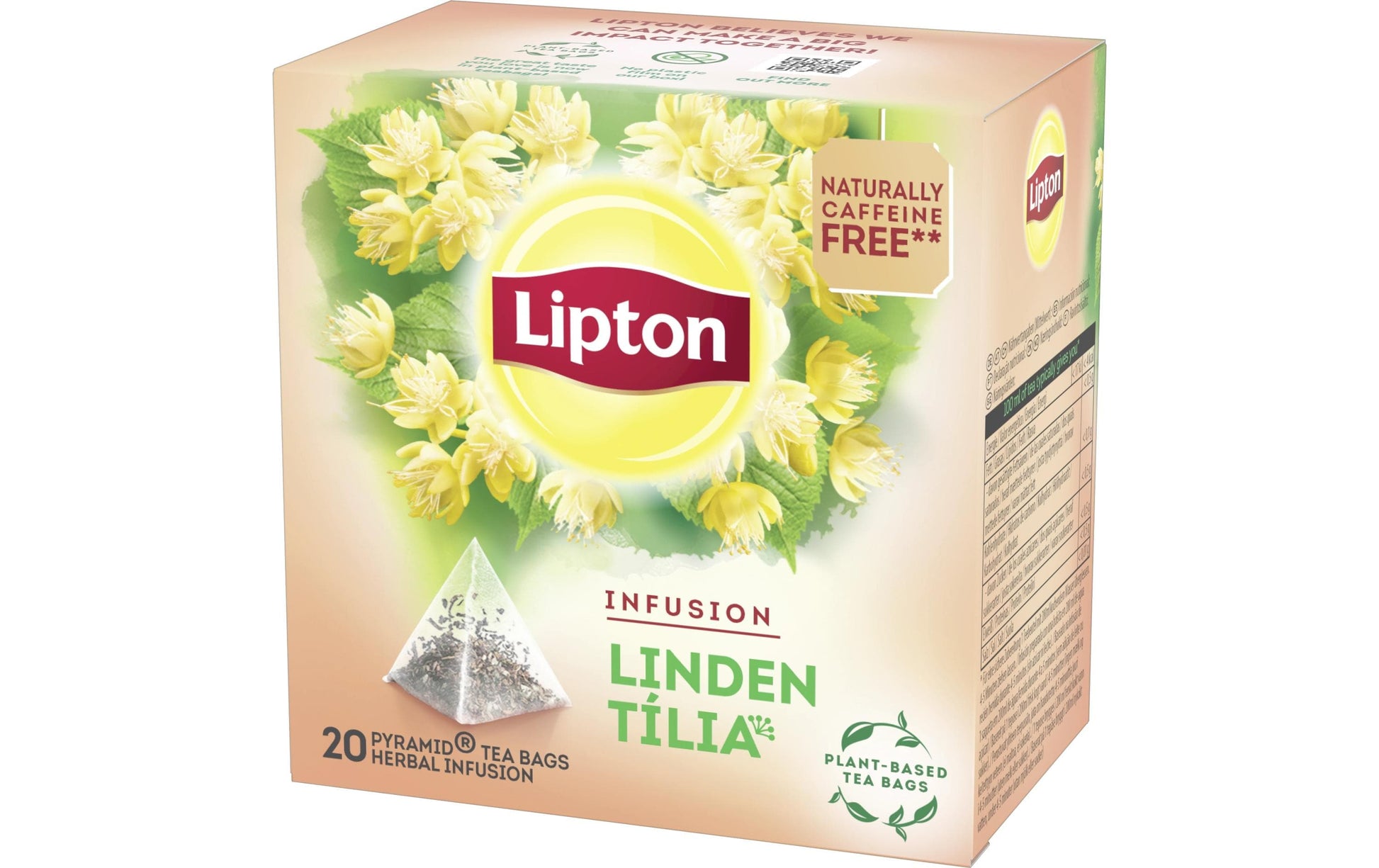 Lipton Kräutertee Lindenblüte – Teebeutel 20 Beutel – Fairtrade
