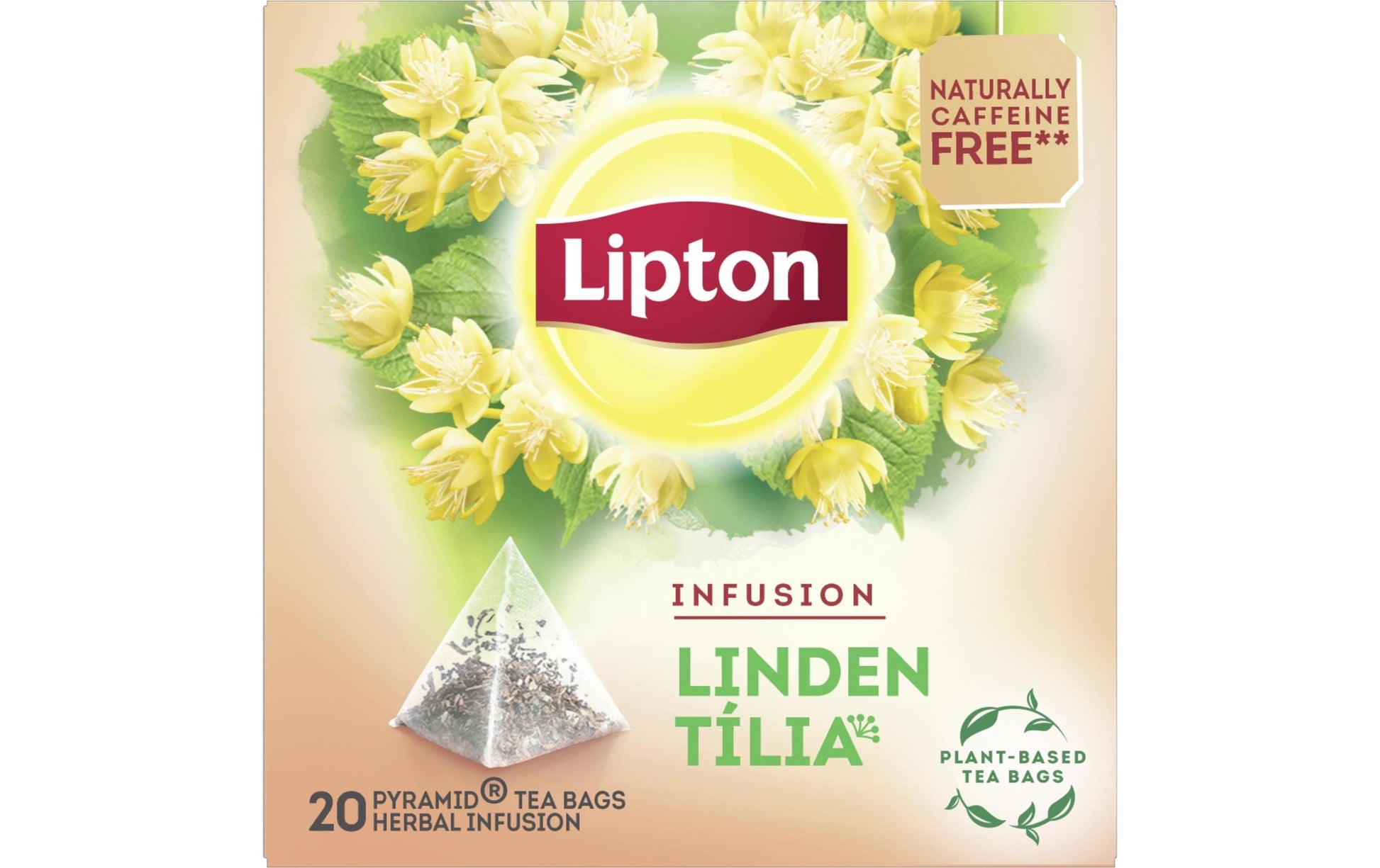 Lipton Kräutertee Lindenblüte – Teebeutel 20 Beutel – Fairtrade