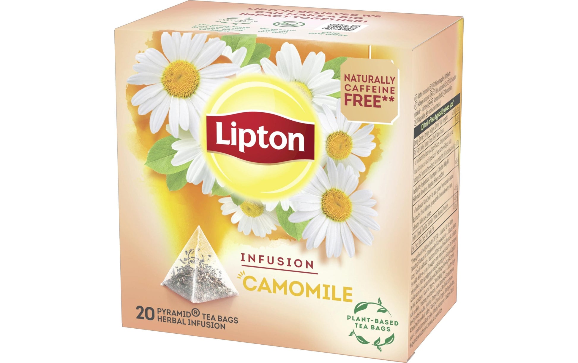 Lipton Kräutertee Kamille – Teebeutel 20 Beutel – Fairtrade