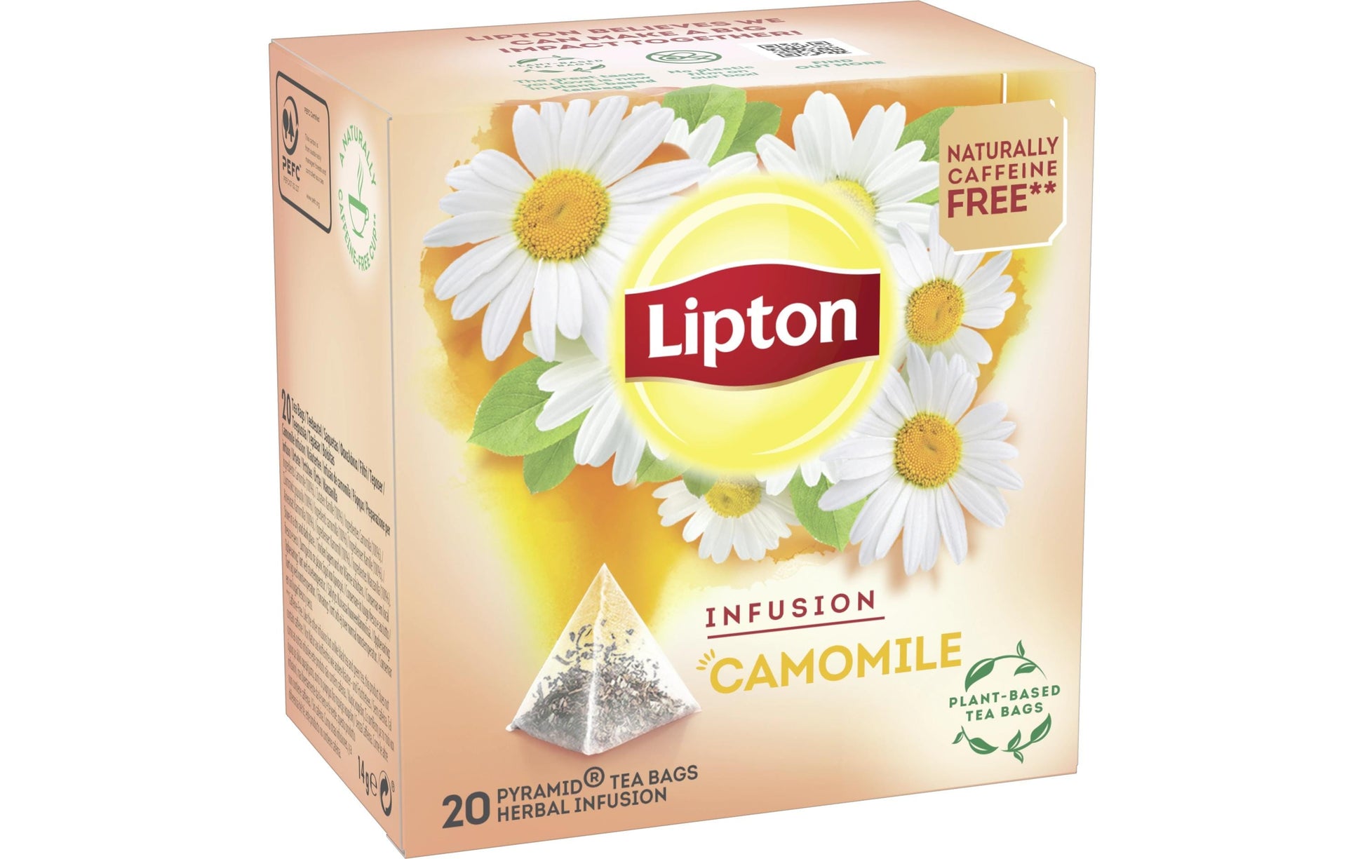 Lipton Kräutertee Kamille – Teebeutel 20 Beutel – Fairtrade