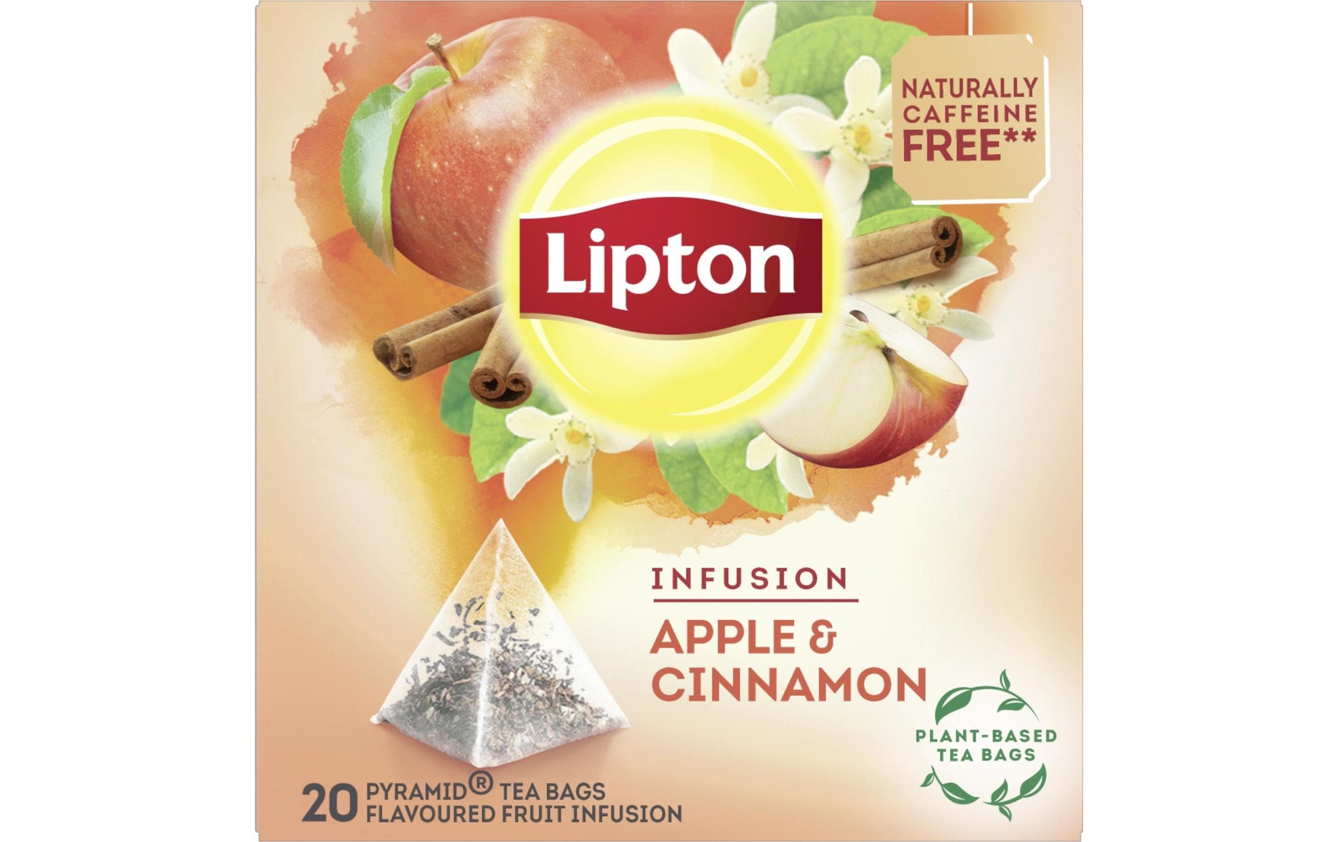 Lipton Früchtetee Apfel – Teebeutel 20 Beutel – Fairtrade