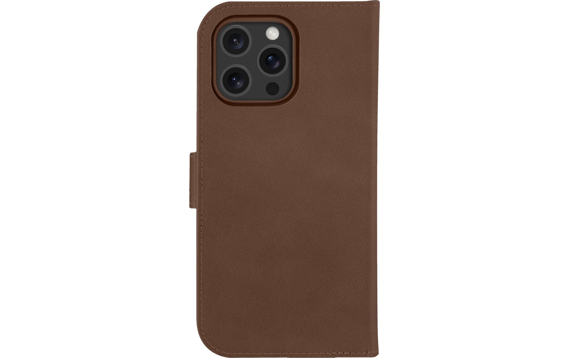 dbramante1928 Lynge Wallethülle – für Apple iPhone 16 Pro Max, MagSafe, 3 Kartenfächer, Leder, Dark Tan