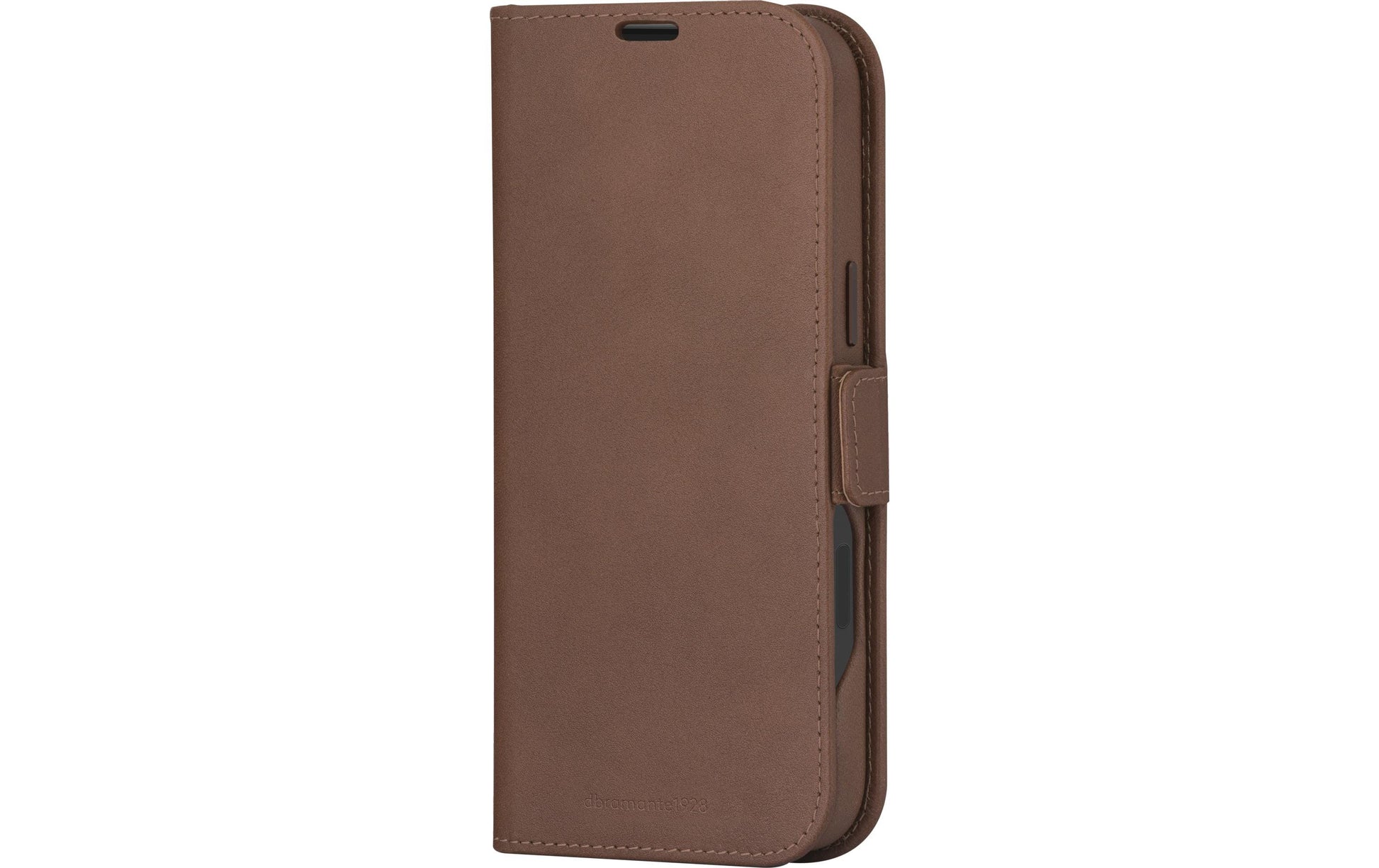 dbramante1928 Lynge Wallethülle – für Apple iPhone 16 Pro Max, MagSafe, 3 Kartenfächer, Leder, Dark Tan