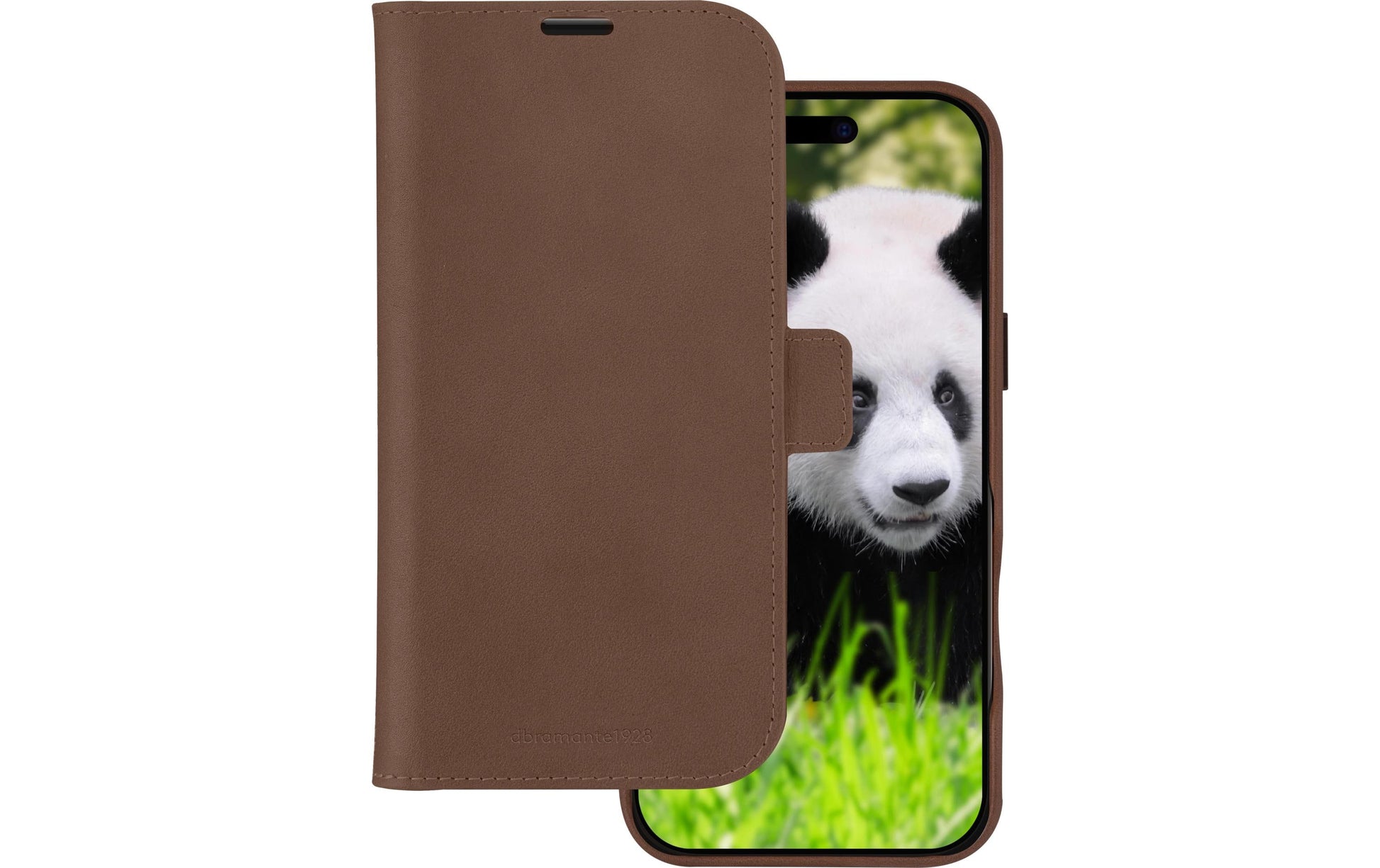 dbramante1928 Lynge Wallethülle – für Apple iPhone 16 Pro Max, MagSafe, 3 Kartenfächer, Leder, Dark Tan
