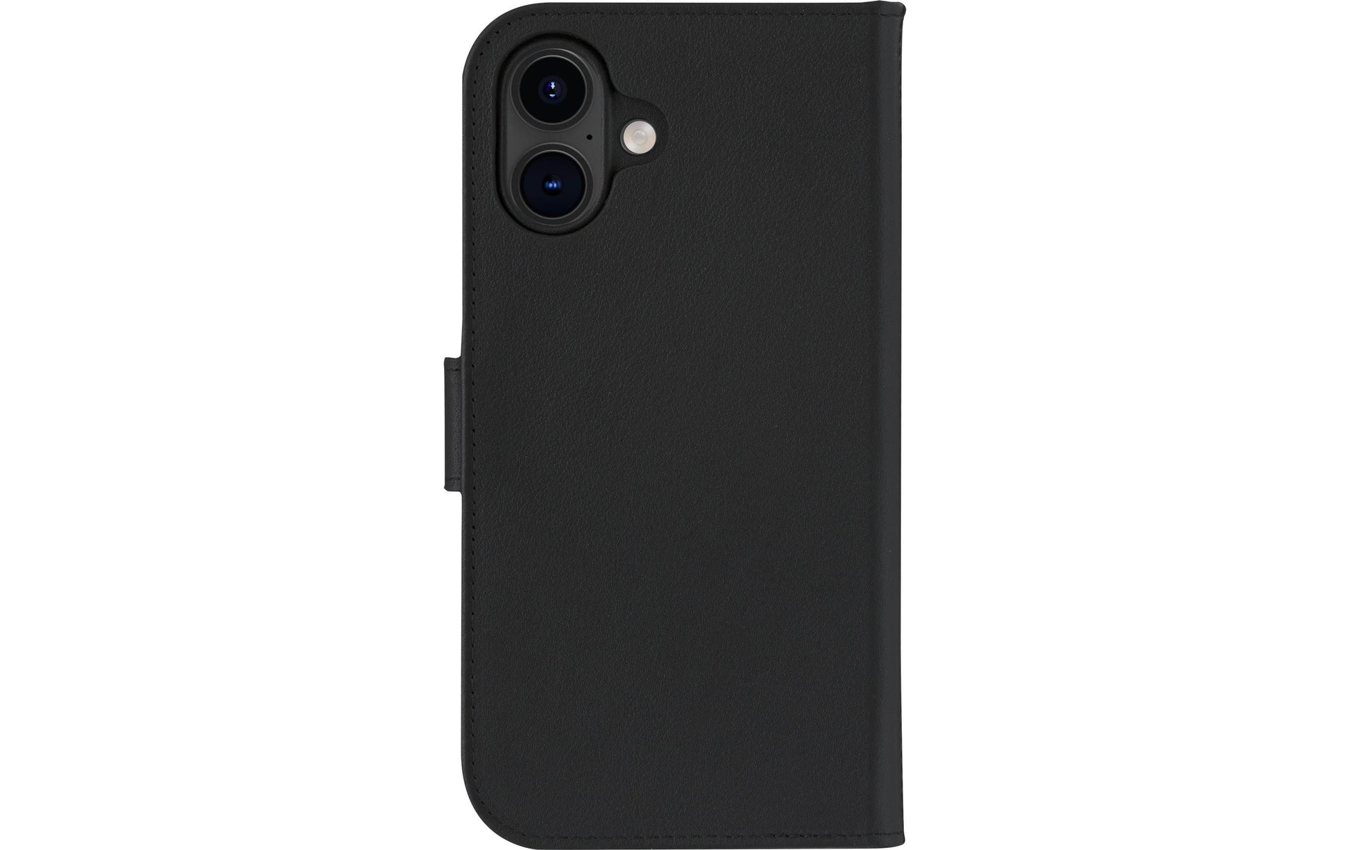 dbramante1928 Lynge Wallethülle – für Apple iPhone 16 Plus, MagSafe, 3 Kartenfächer, Leder, schwarz