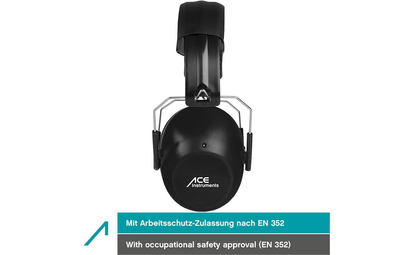 ACE SHH Kapselgehörschutz für Kinder – SNR 26 dB – Schwarz