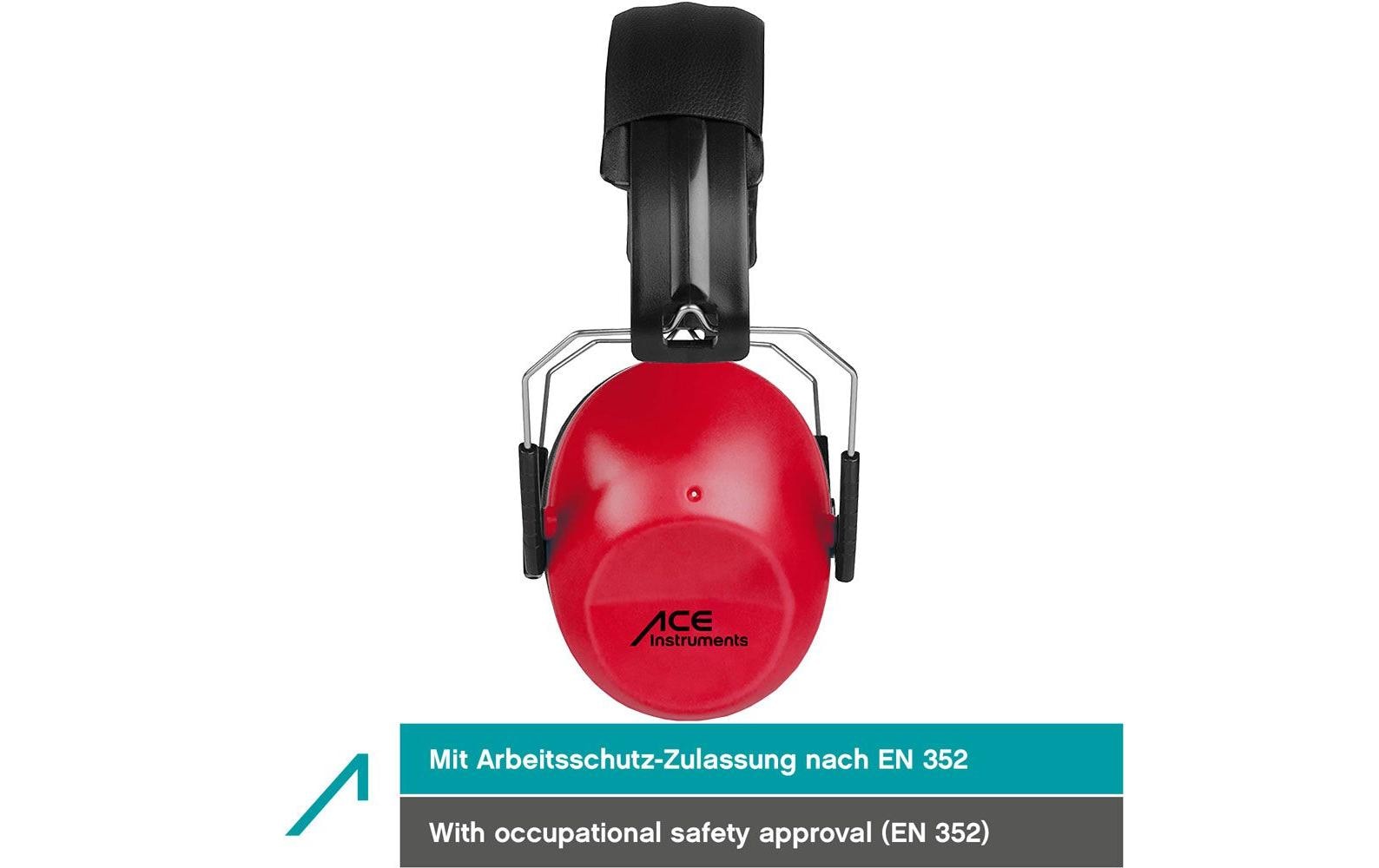 ACE SHH Einweg-Ohrstöpsel – SNR 26 dB – Rot