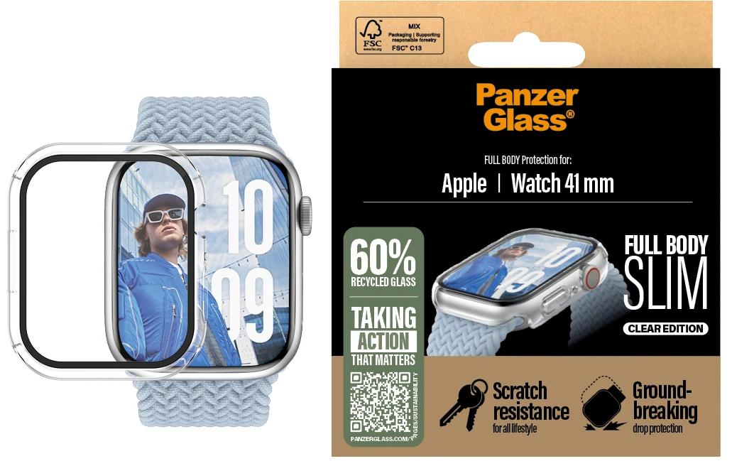 PanzerGlass Full Body (Slim) 42 mm – Gehärtetes Glas, Transparent, für Apple Watch Series 10