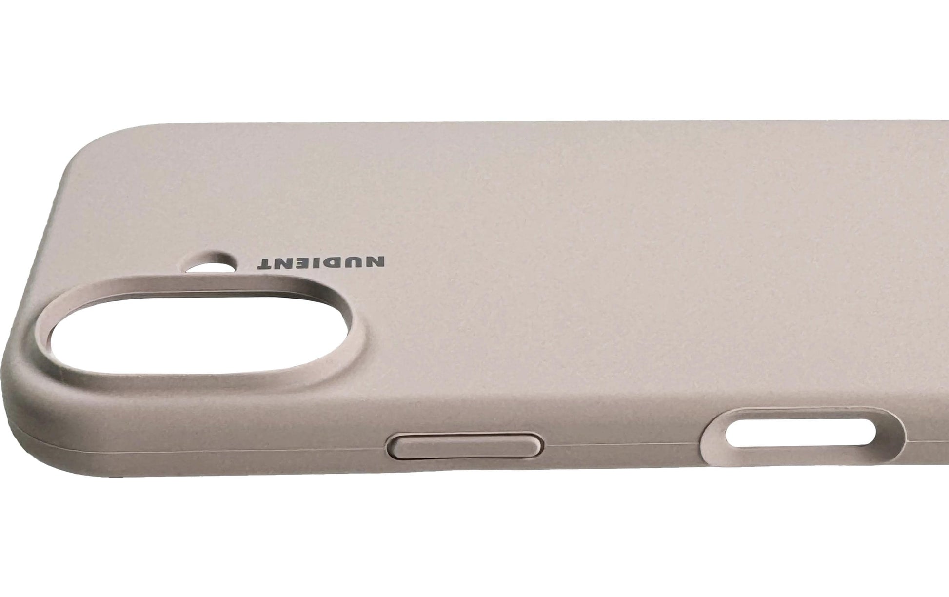 Nudient Backcover Base – für Apple iPhone 16 – beige