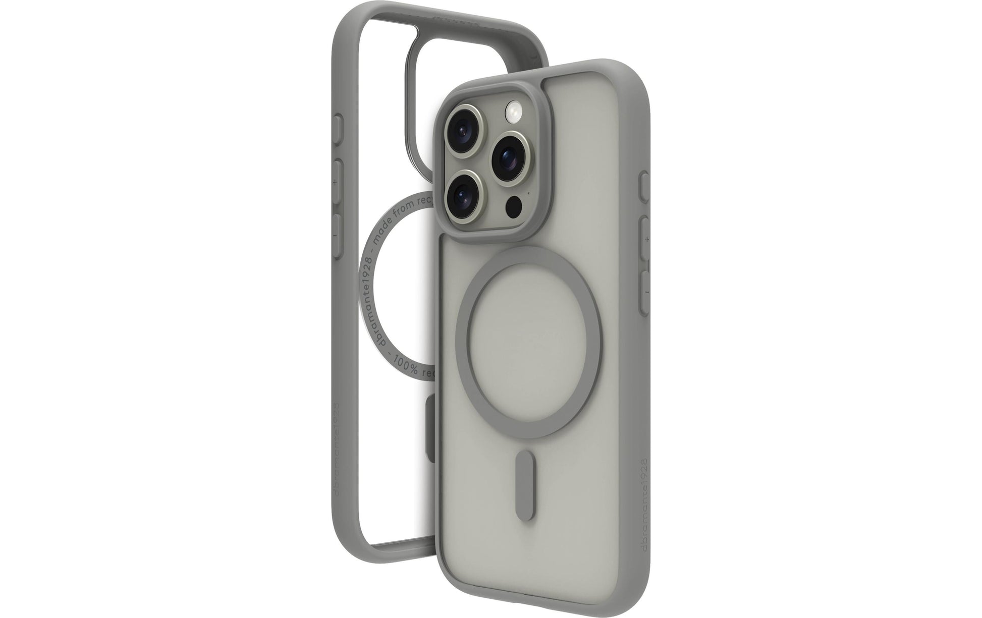 dbramante1928 Grenen Backcover – für Apple iPhone 16 Pro Max, MagSafe, Kunststoff, Titan, bis 2 m sturzsicher