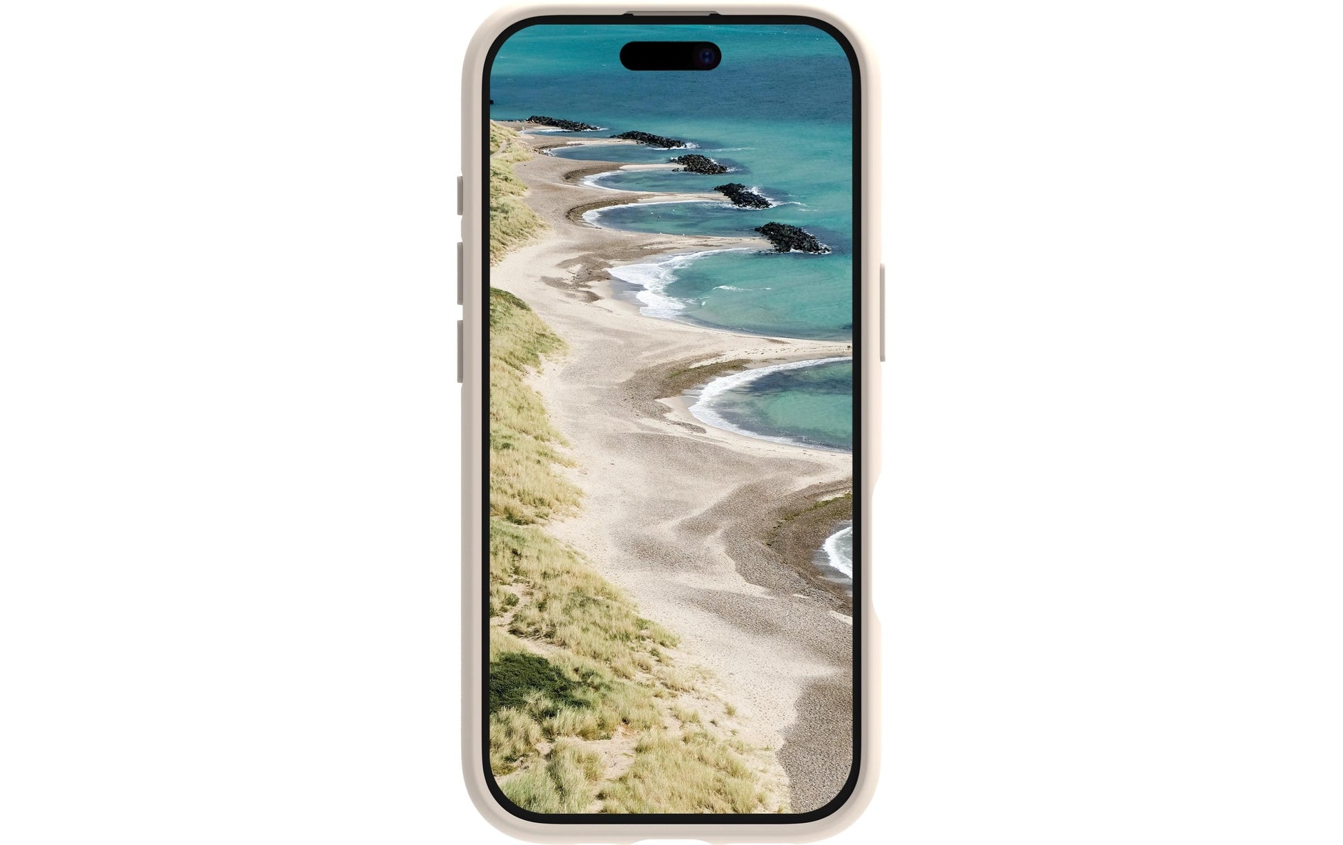 dbramante1928 Grenen Backcover – für Apple iPhone 16 Pro Max, Recycling-Kunststoff, Gold, bis 2 m sturzsicher