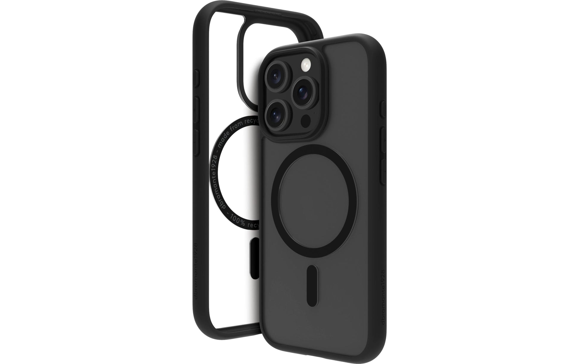 dbramante1928 Grenen MagSafe Backcover – für Apple iPhone 16 Pro Max, Kunststoff, Schwarz, bis 2 m sturzsicher