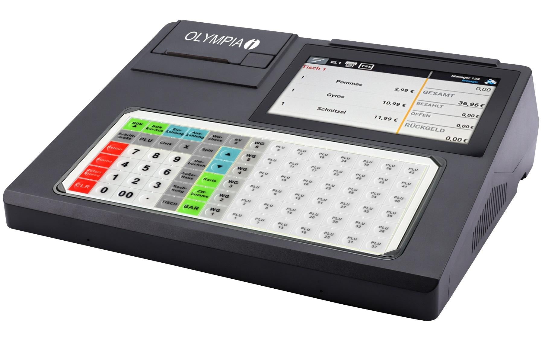 Olympia K200 Plus – POS-Terminal (AiO) – Schwarz