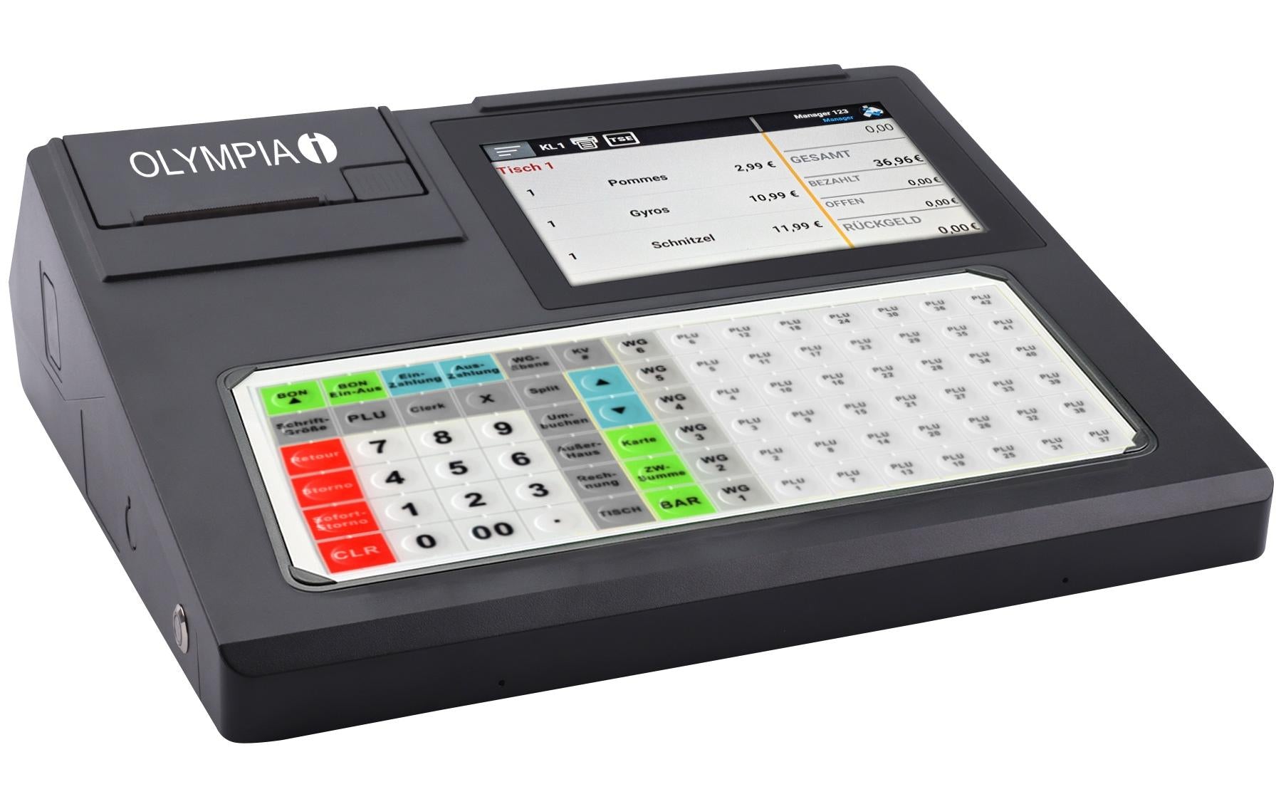 Olympia K200 Plus – POS-Terminal (AiO) – Schwarz