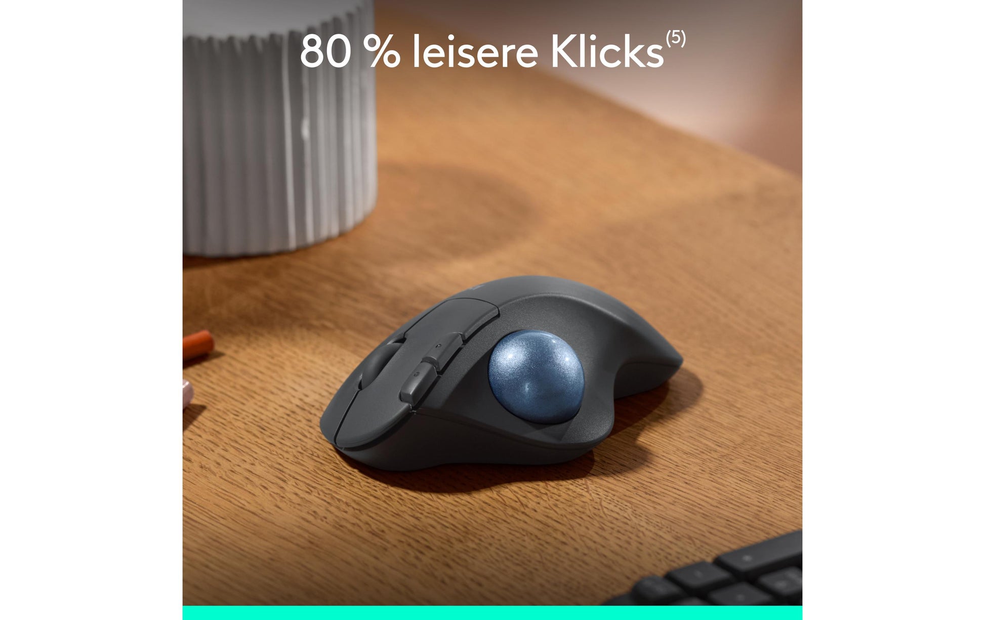 Logitech Ergo M575S Ergonomische Maus – kabellos, 5 Tasten, für Rechtshänder, Logi Bolt-Empfänger, schwarz