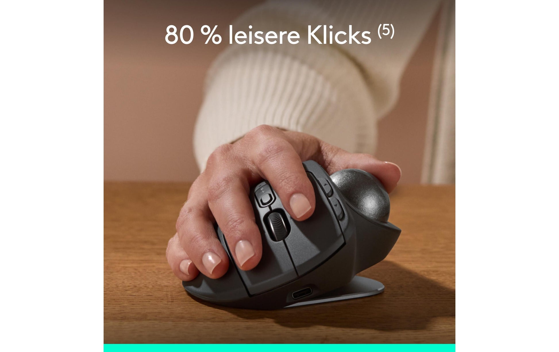 Logitech MX ERGO S Advanced Trackball – kabellos, graphit