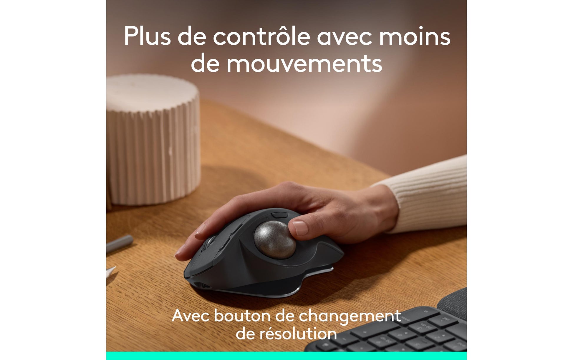 Logitech MX ERGO S Advanced Trackball – kabellos, graphit