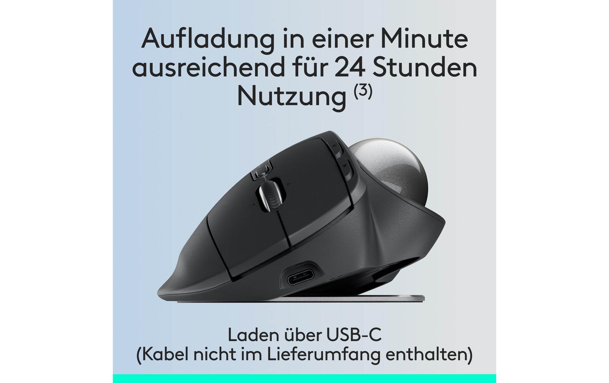 Logitech MX ERGO S Advanced Trackball – kabellos, graphit