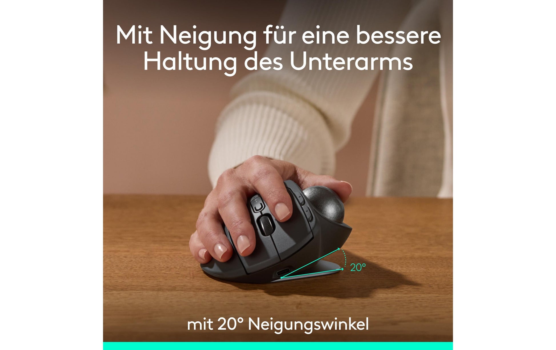 Logitech MX ERGO S Advanced Trackball – kabellos, graphit