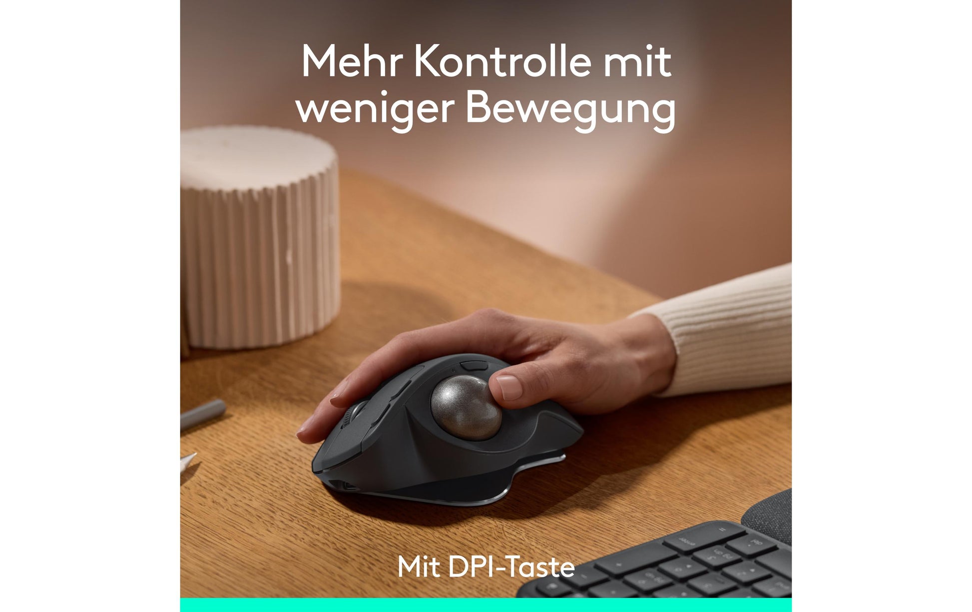 Logitech MX ERGO S Advanced Trackball – kabellos, graphit