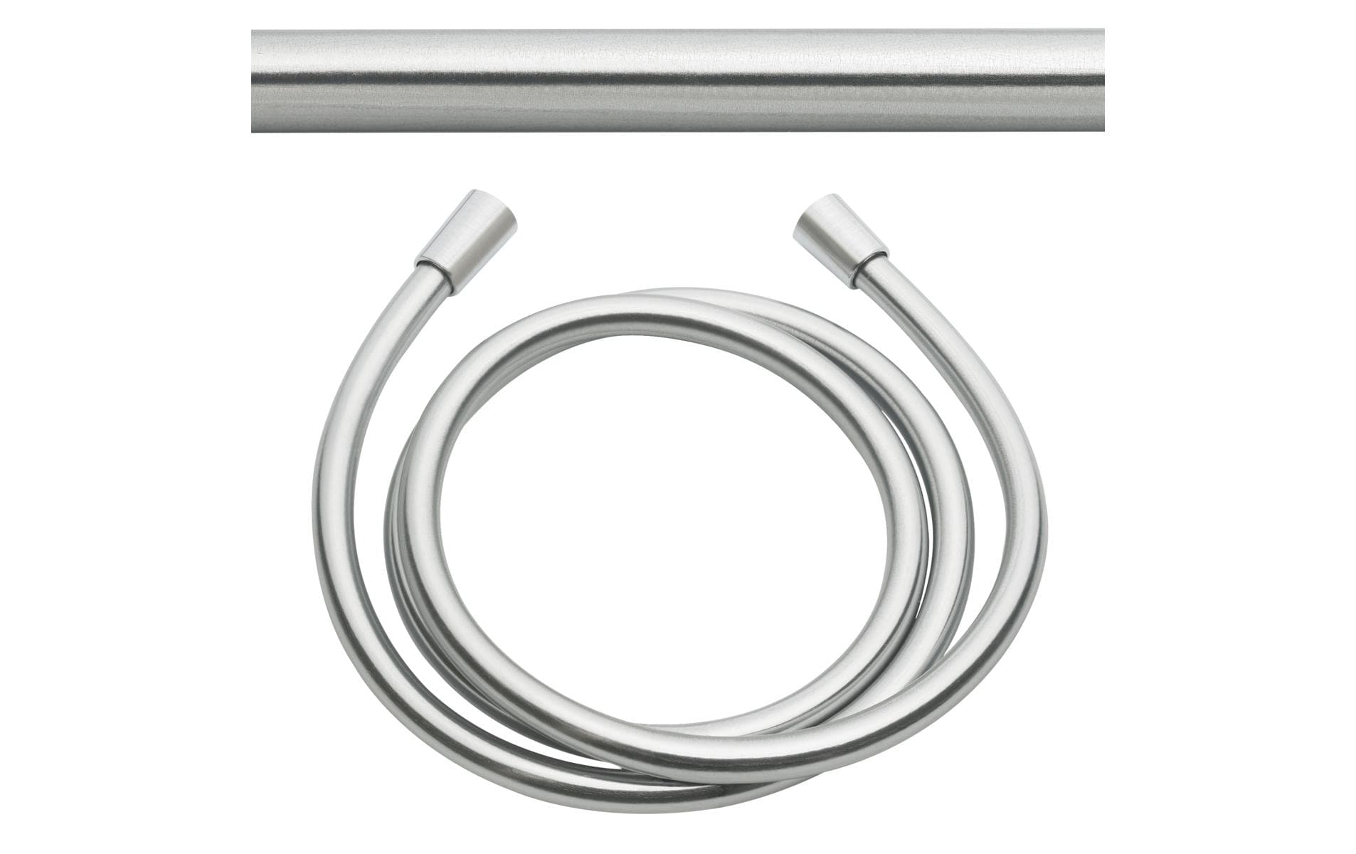 KWC Brausenschlauch L1500 – 150 cm, Kunststoff, für 1/2" Anschluss, Edelstahl gebürstet