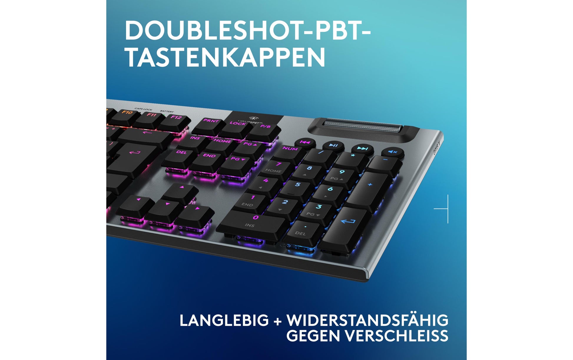 Logitech G G915 X LIGHTSPEED – Gaming-Tastatur – Mechanisch – Bluetooth & 2,4 GHz – QWERTZ (CH) – RGB