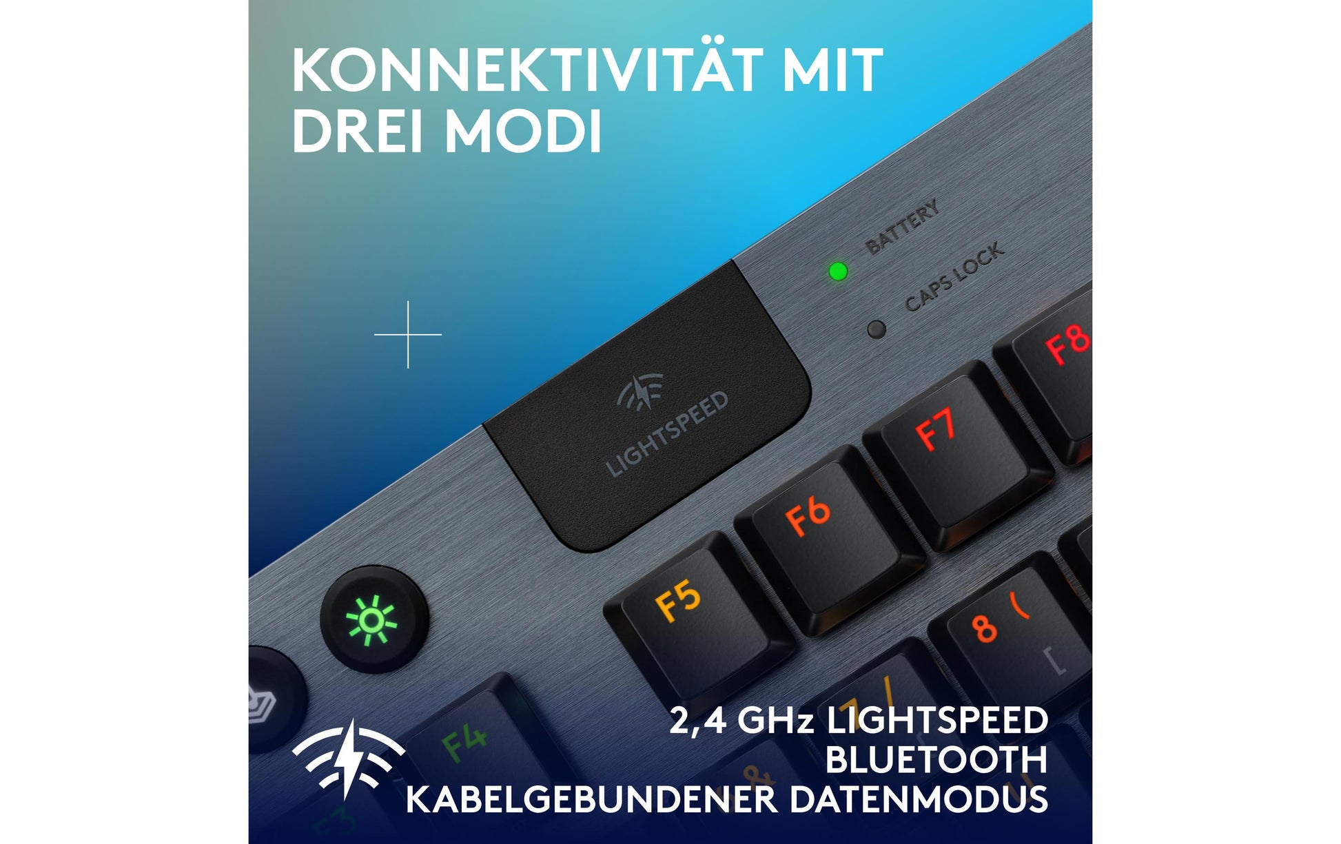 Logitech G G915 X LIGHTSPEED – Gaming-Tastatur TKL – Bluetooth & 2,4 GHz (USB-A-Empfänger) – QWERTZ (CH) – RGB