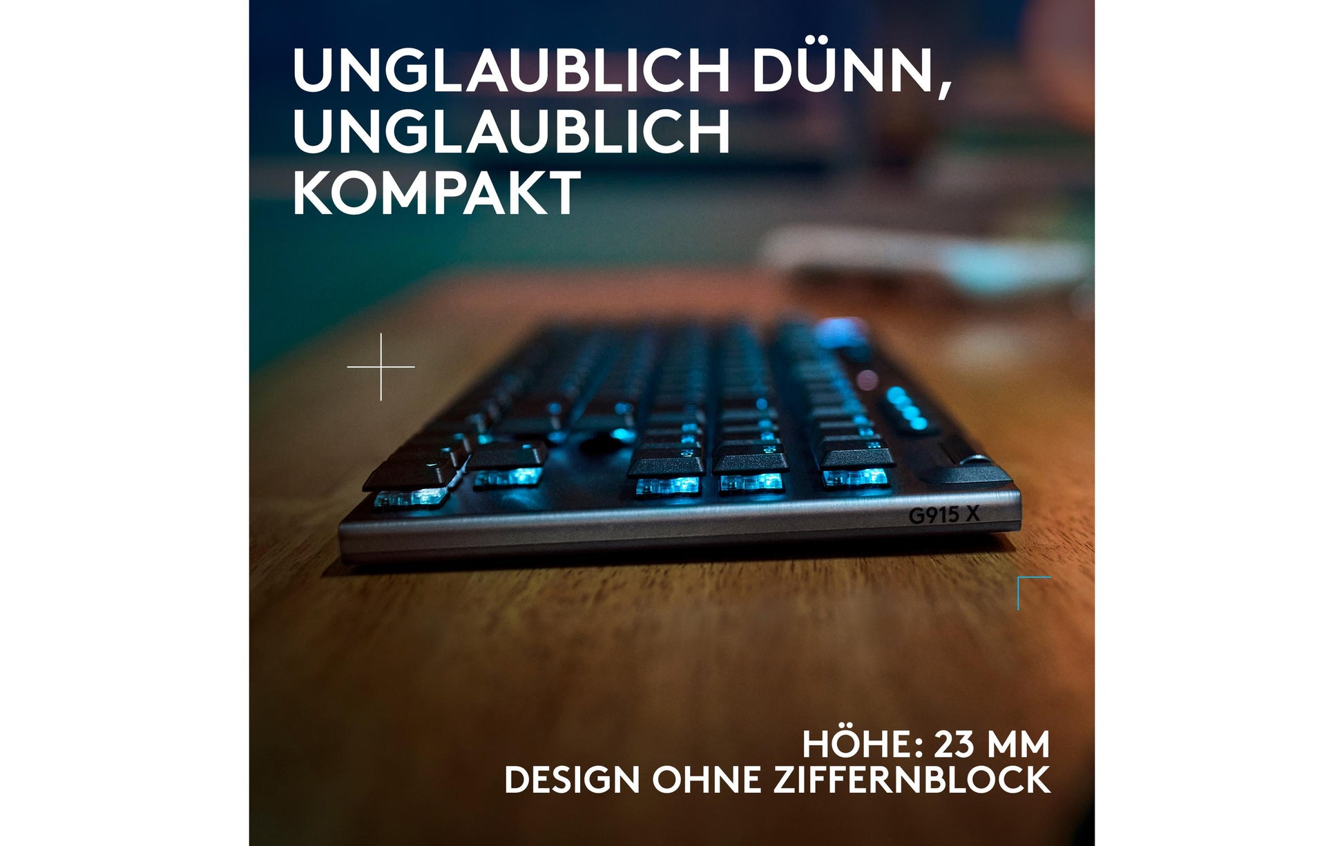Logitech G G915 X LIGHTSPEED – Gaming-Tastatur TKL – Bluetooth & 2,4 GHz (USB-A-Empfänger) – QWERTZ (CH) – RGB