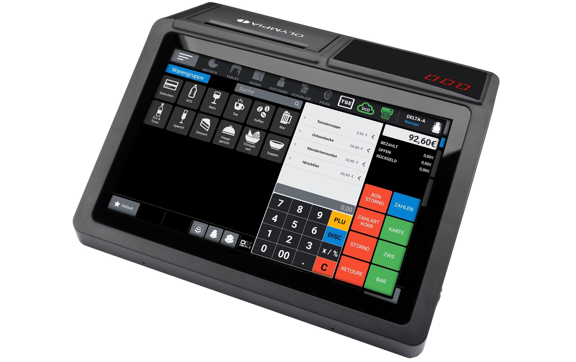 Olympia T110 – POS-Terminal – schwarz