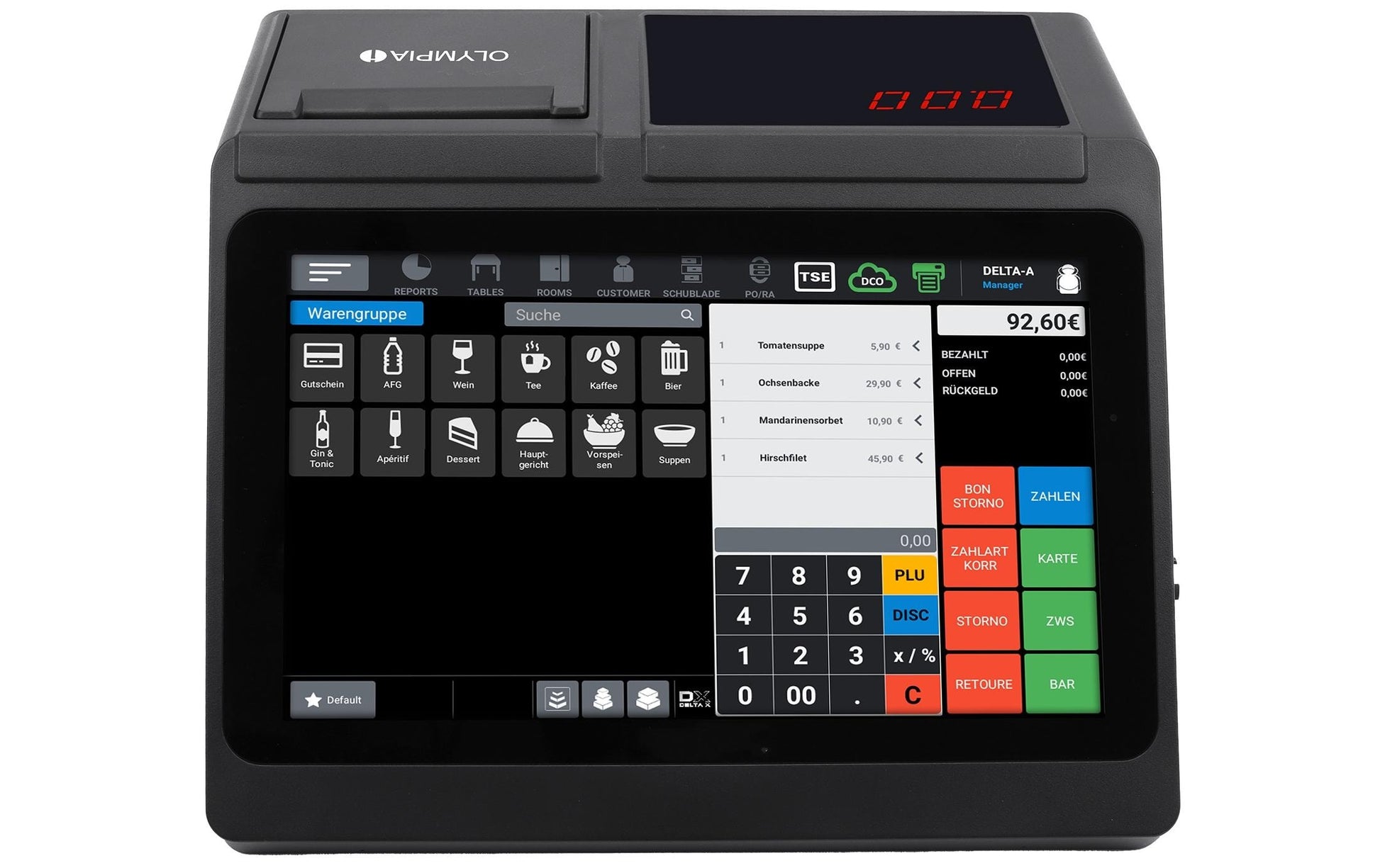 Olympia T110 – POS-Terminal – schwarz
