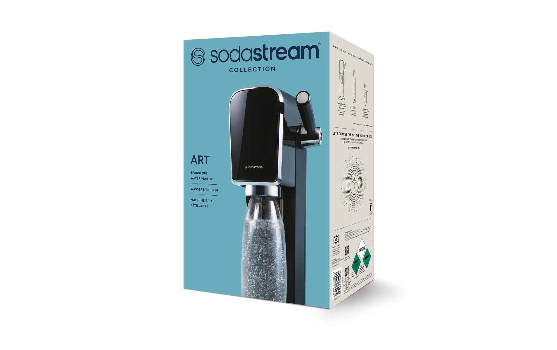 SodaStream Wassersprudler, 1 Flasche, Quick Connect 60 l, Schwarz