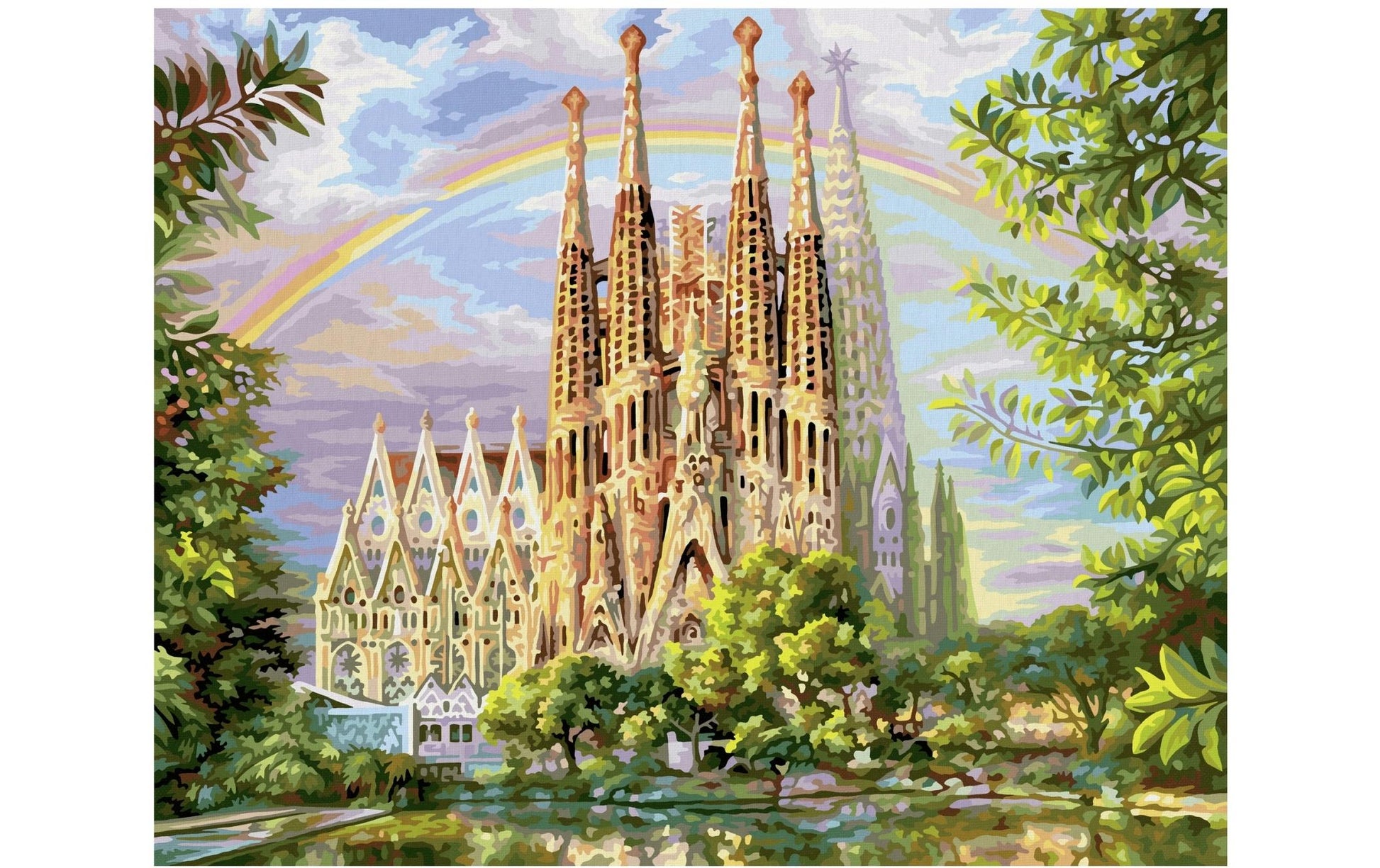 Schipper Malen-nach-Zahlen-Set Sagrada Familia – 40 × 50 cm – ab 14 Jahren