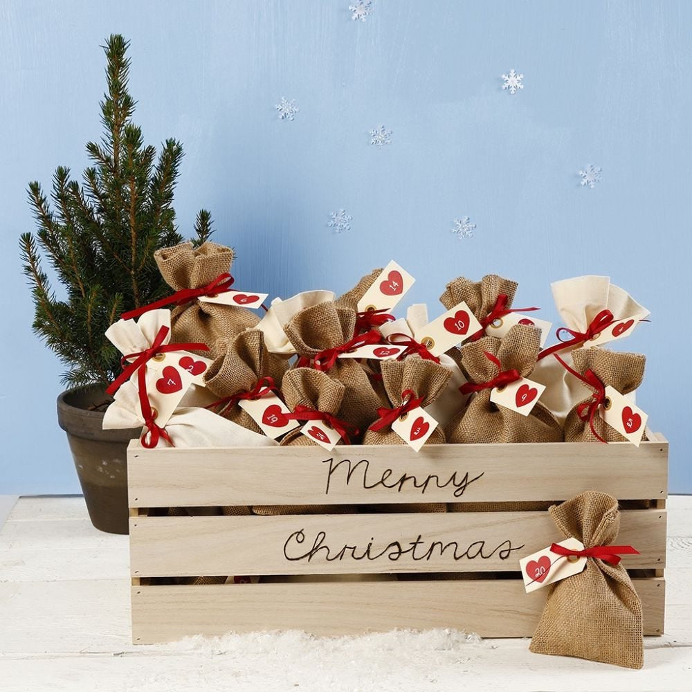 Creativ Company Geschenkbeutel Baumwolle Beige – 100 × 150 mm – 4 Stk.