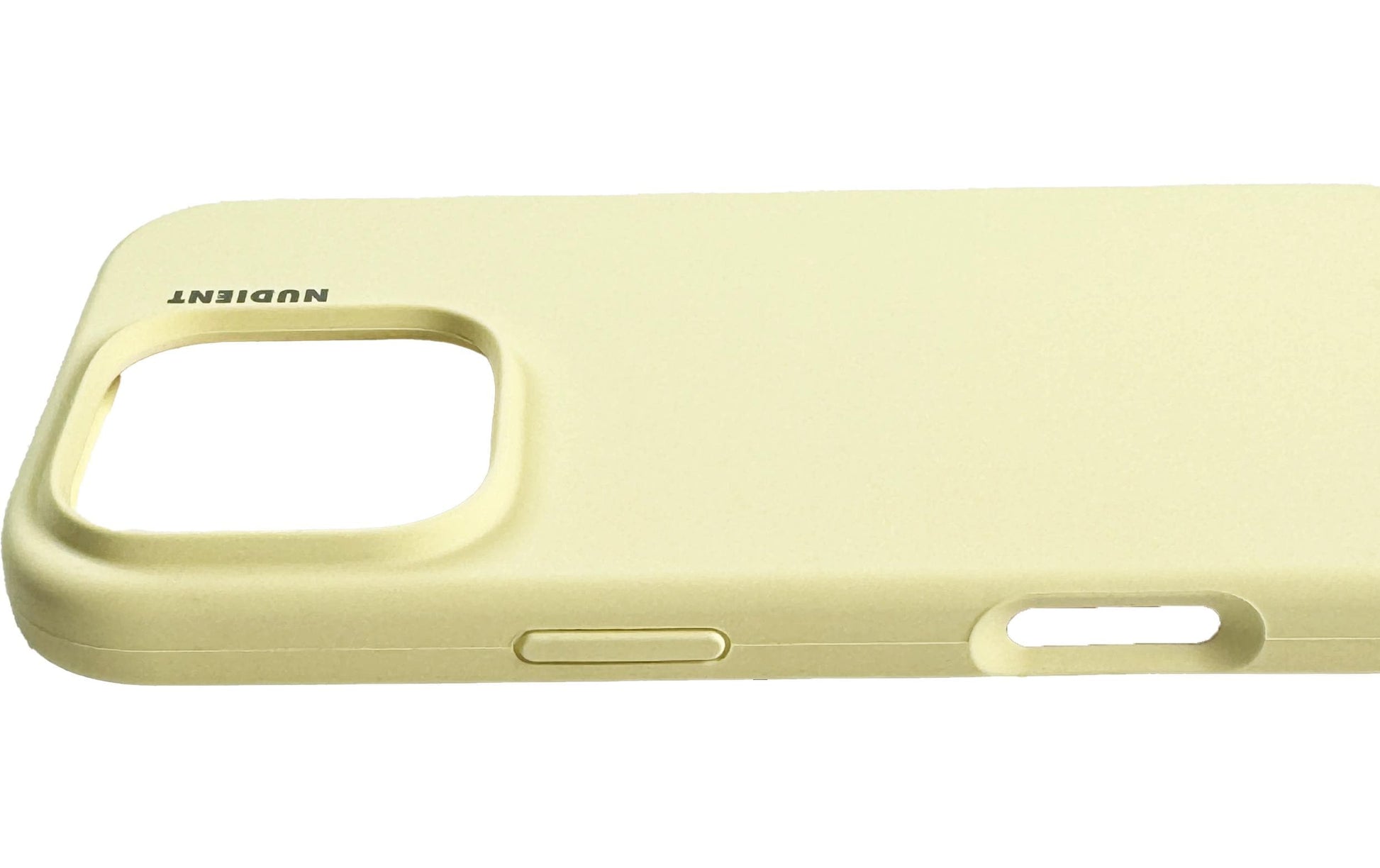 Nudient Base – Backcover – für Apple iPhone 16 Pro Max, Kunststoff, Blassgelb