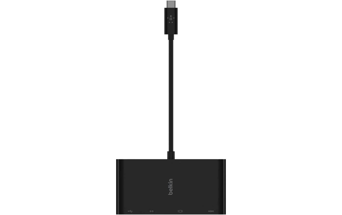 Belkin AVC005BTBK Multiport-Adapter – USB-C, 1× HDMI, 1× VGA, 1× USB-A, für Windows/Mac