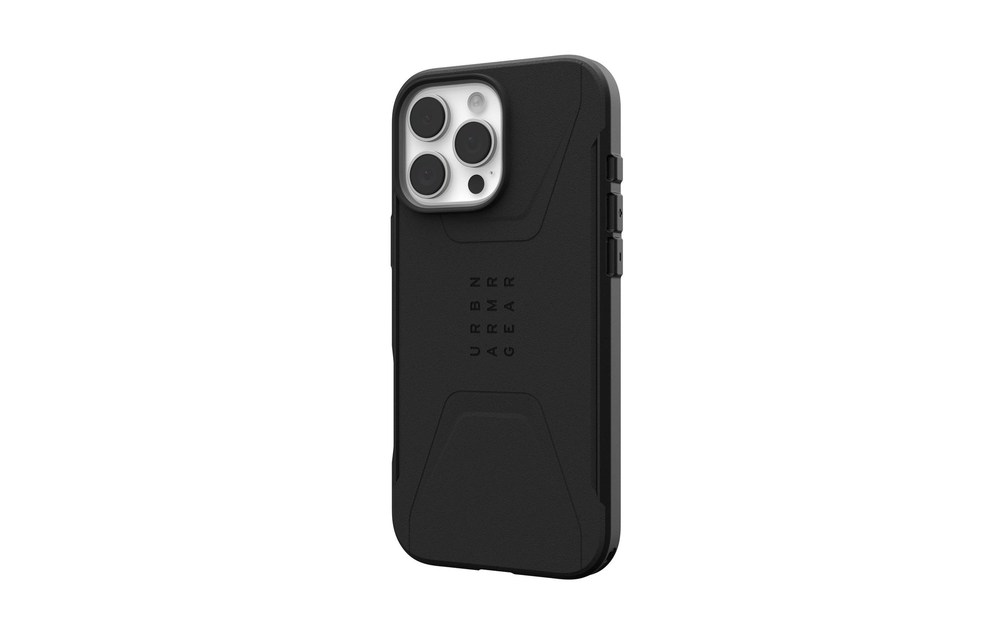 Urban Armor Gear UAG Civilian – Rückcover – für Apple iPhone 16 Pro Max – MagSafe, Kunststoff, Schwarz, bis 6 m sturzsicher