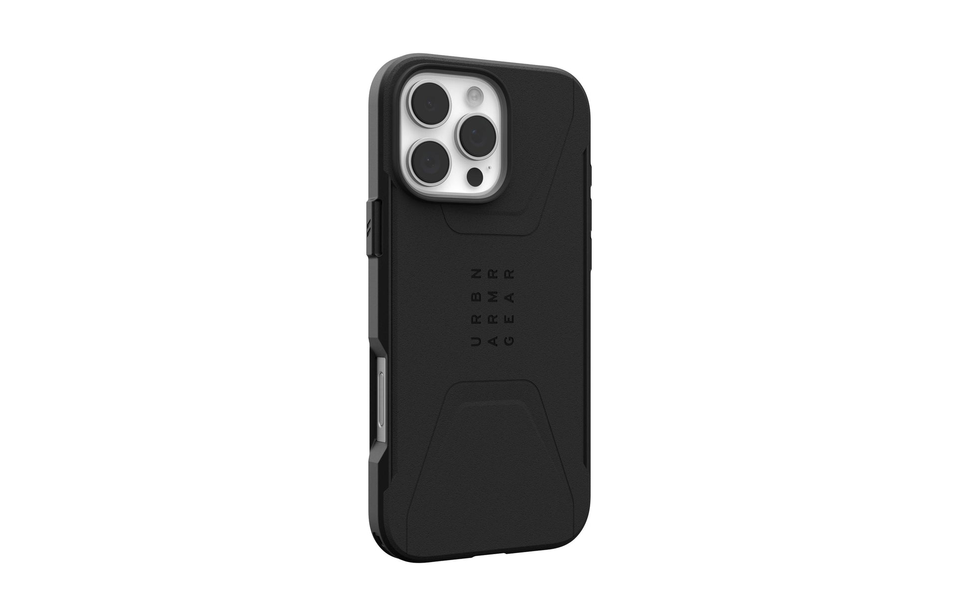 Urban Armor Gear UAG Civilian – Rückcover – für Apple iPhone 16 Pro Max – MagSafe, Kunststoff, Schwarz, bis 6 m sturzsicher