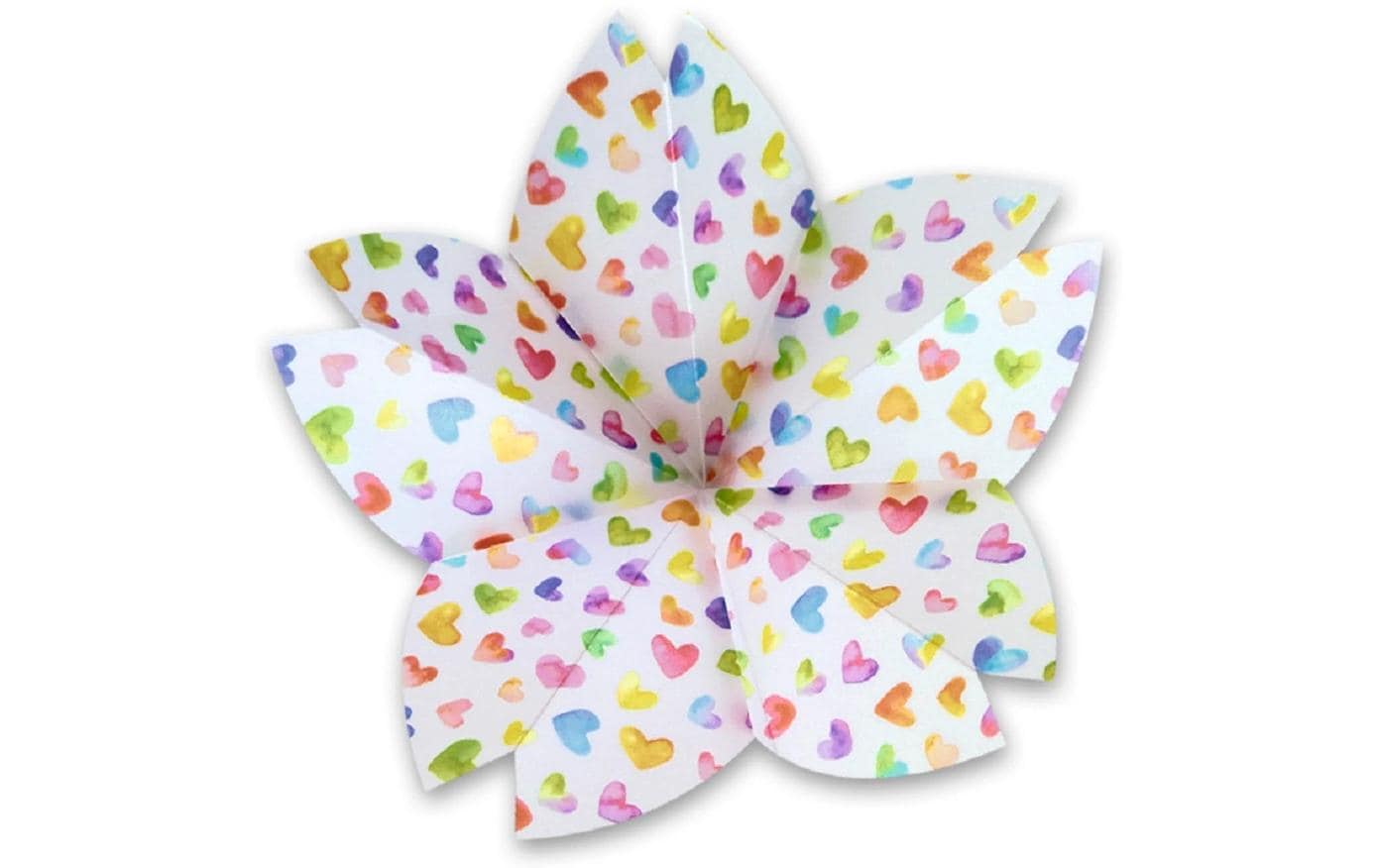 URSUS Origamipapier – 15 × 15 cm, Regenbogen, 115 g/m² – 50 Blatt