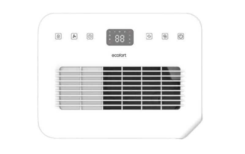 Ecofort Luftentfeuchter ecoQ DryAir 20L – 20 L/24 h, bis 50 m², Tank 4,5 l, Hygrostat