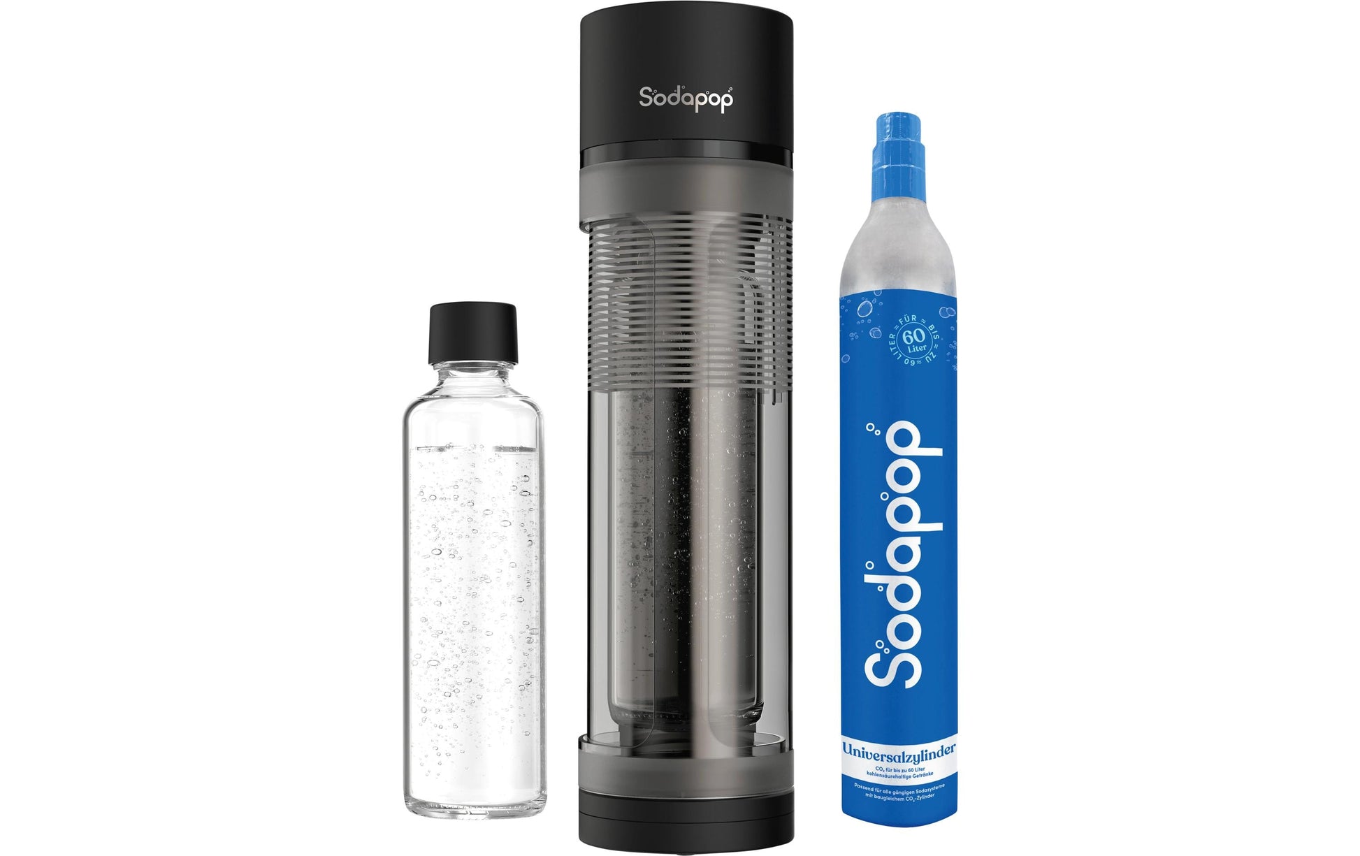 SodaStream Wassersprudler 10031901 – Schwarz matt, 11 × 19 × 42,5 cm