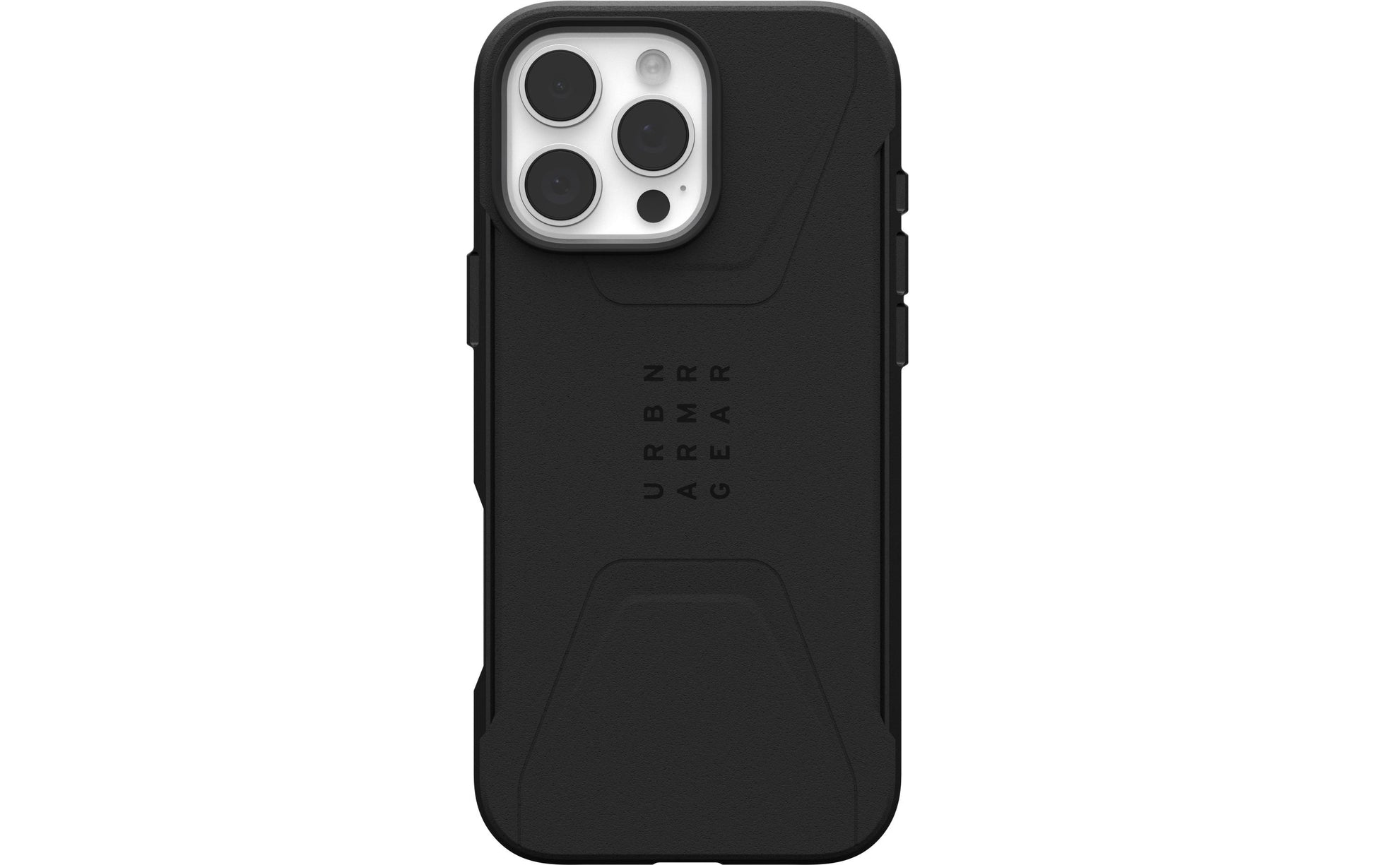 Urban Armor Gear UAG Civilian – Rückcover – für Apple iPhone 16 Pro Max – MagSafe, Kunststoff, Schwarz, bis 6 m sturzsicher