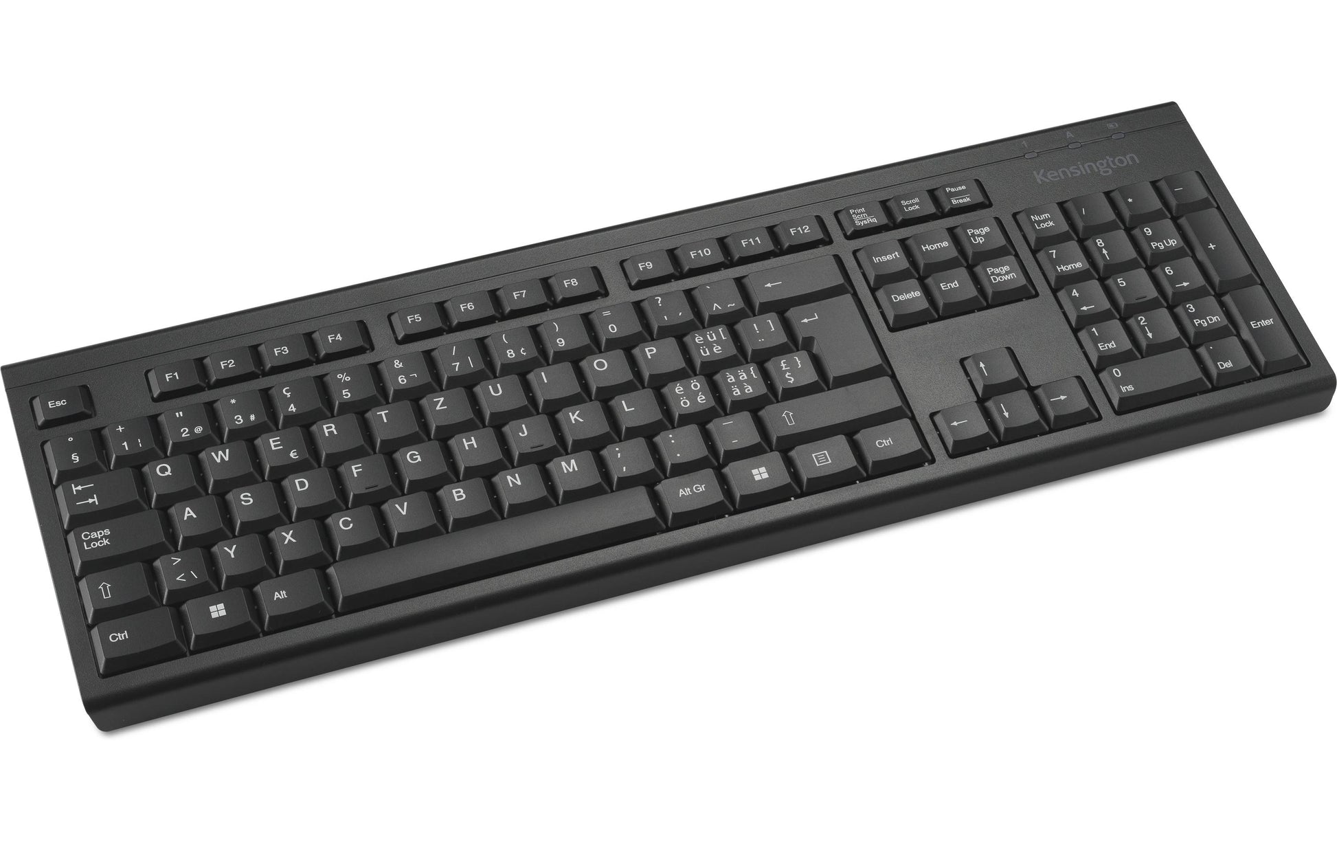 Kensington KB150 EQ – Tastatur – Membran – 2,4 GHz USB-A (Nano-Empfänger) – QWERTZ (CH) – Schwarz