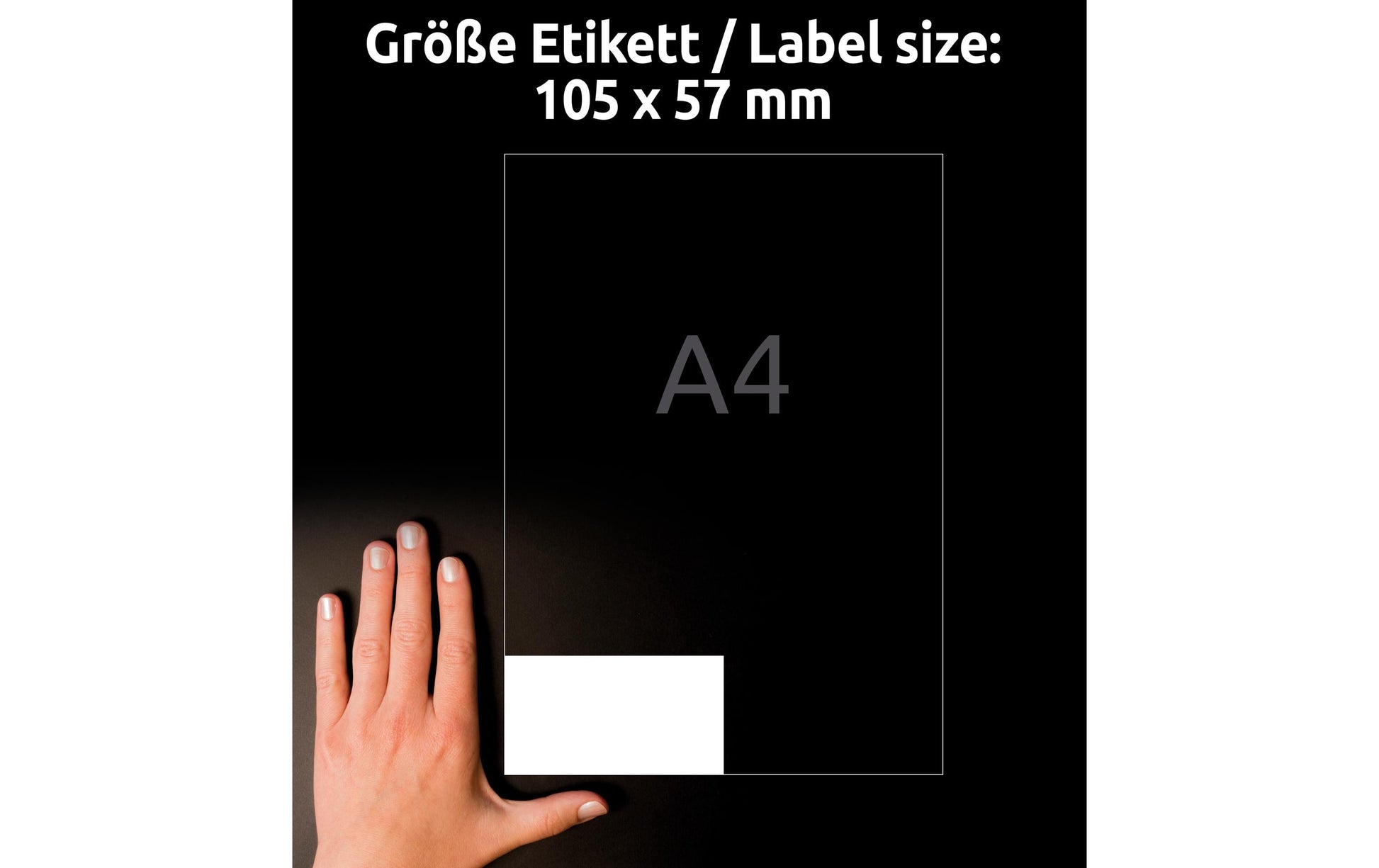 AVERY Zweckform 6137 – Etiketten A4 105 × 57 mm – Papier, weiss – permanent haftend – Laser/Inkjet