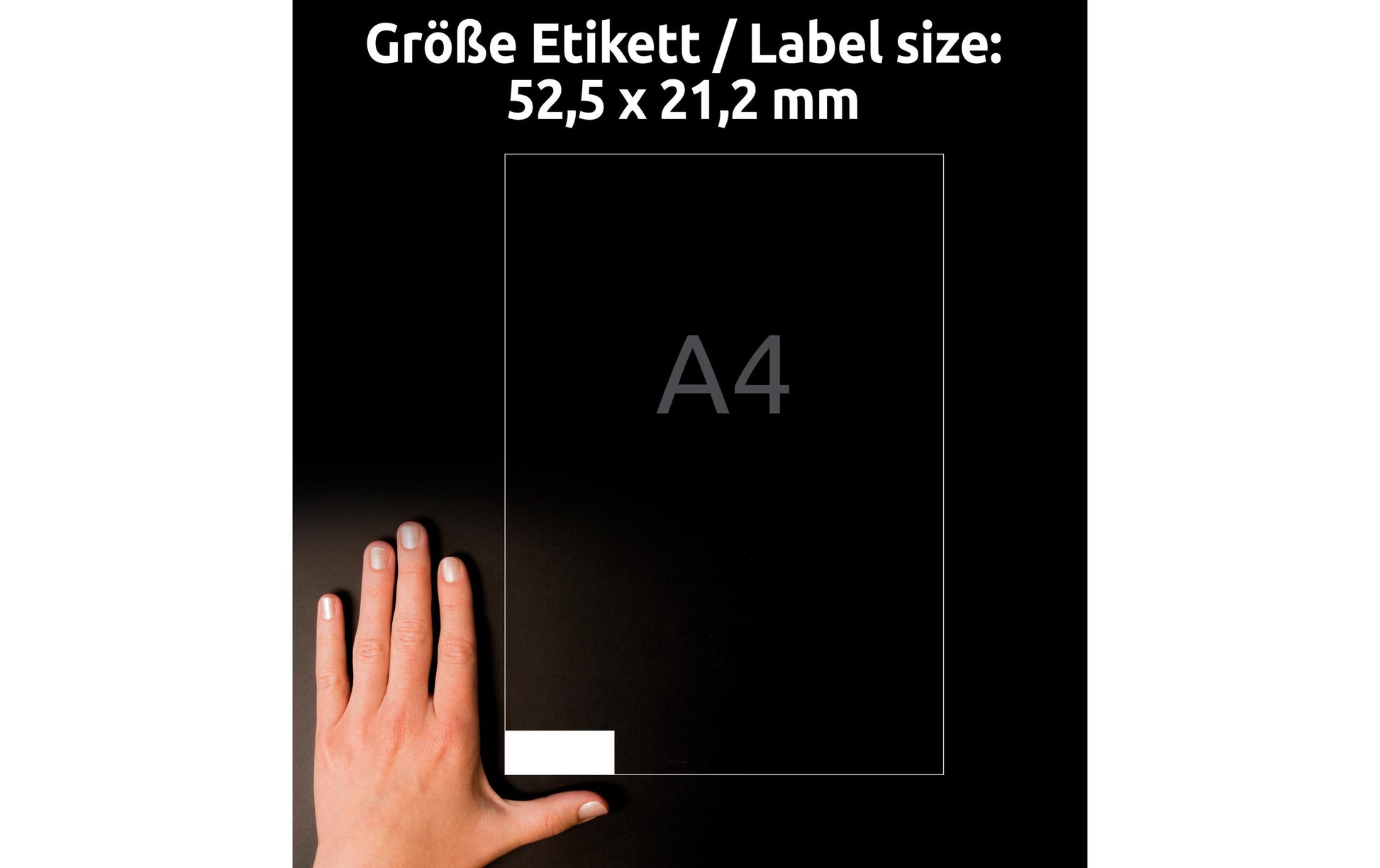 Avery Drucketiketten, 53 mm × 21 mm, weiss, Papier, wiederablösbar, Pack à 30 Blatt (1680 Etiketten)