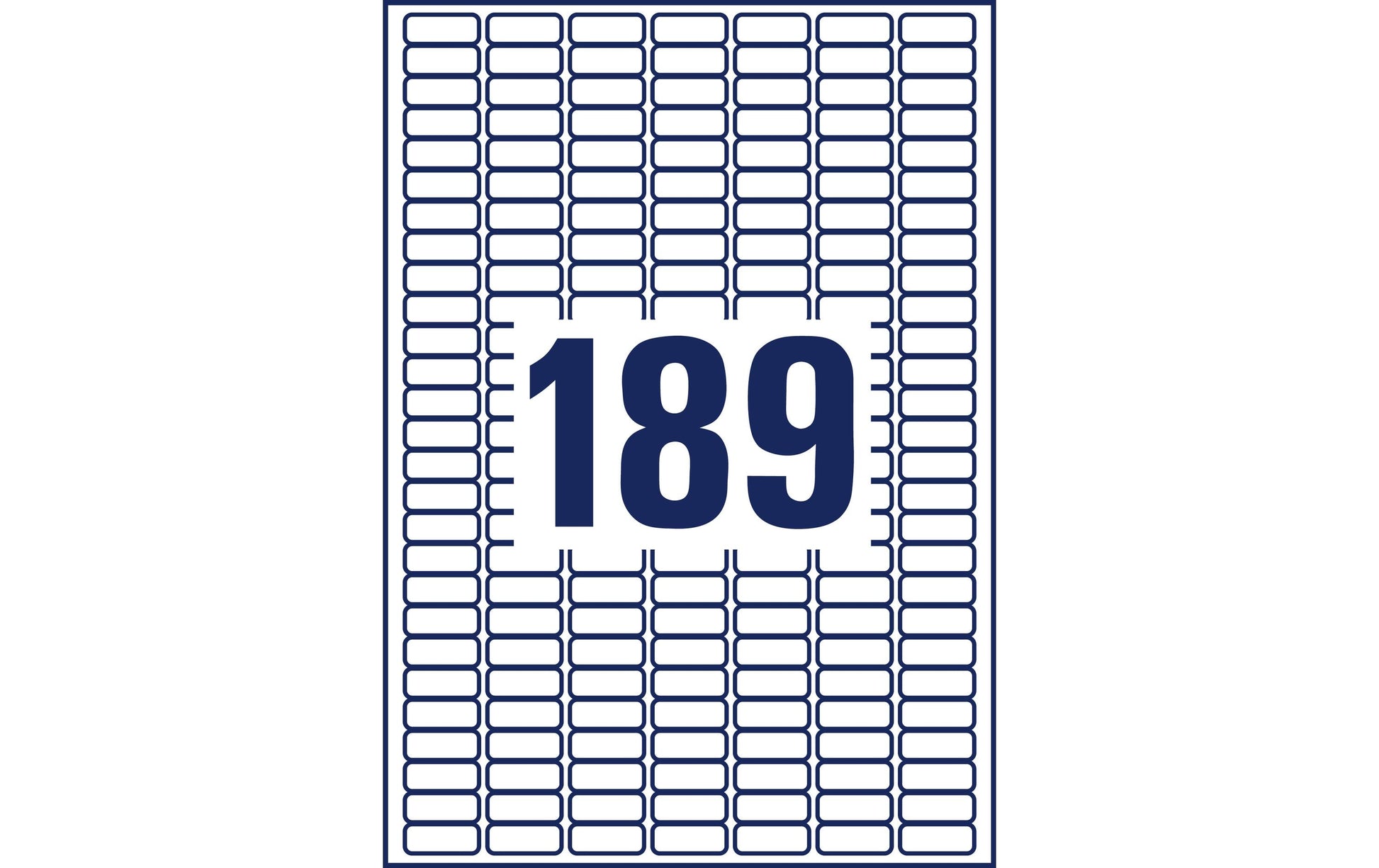 Avery L4731REV-65 – Etiketten A4 25 × 10 mm – Papier – wiederablösbar – 65 Blätter (12.285 Stk.)