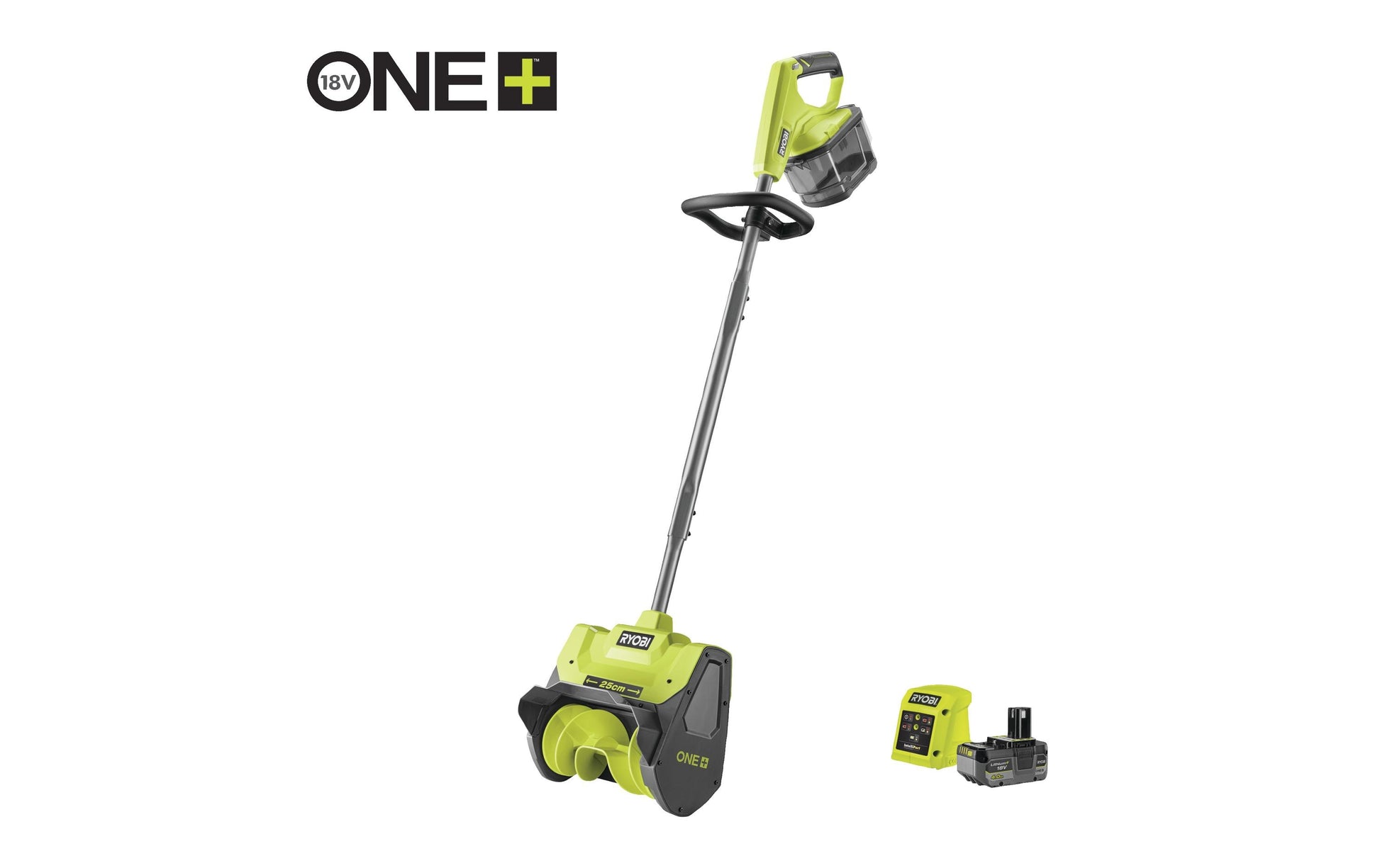 Ryobi RY18ST25A-140 Akku-Schneefräse – 18 V – 250 mm – 1×4,0 Ah & Ladegerät