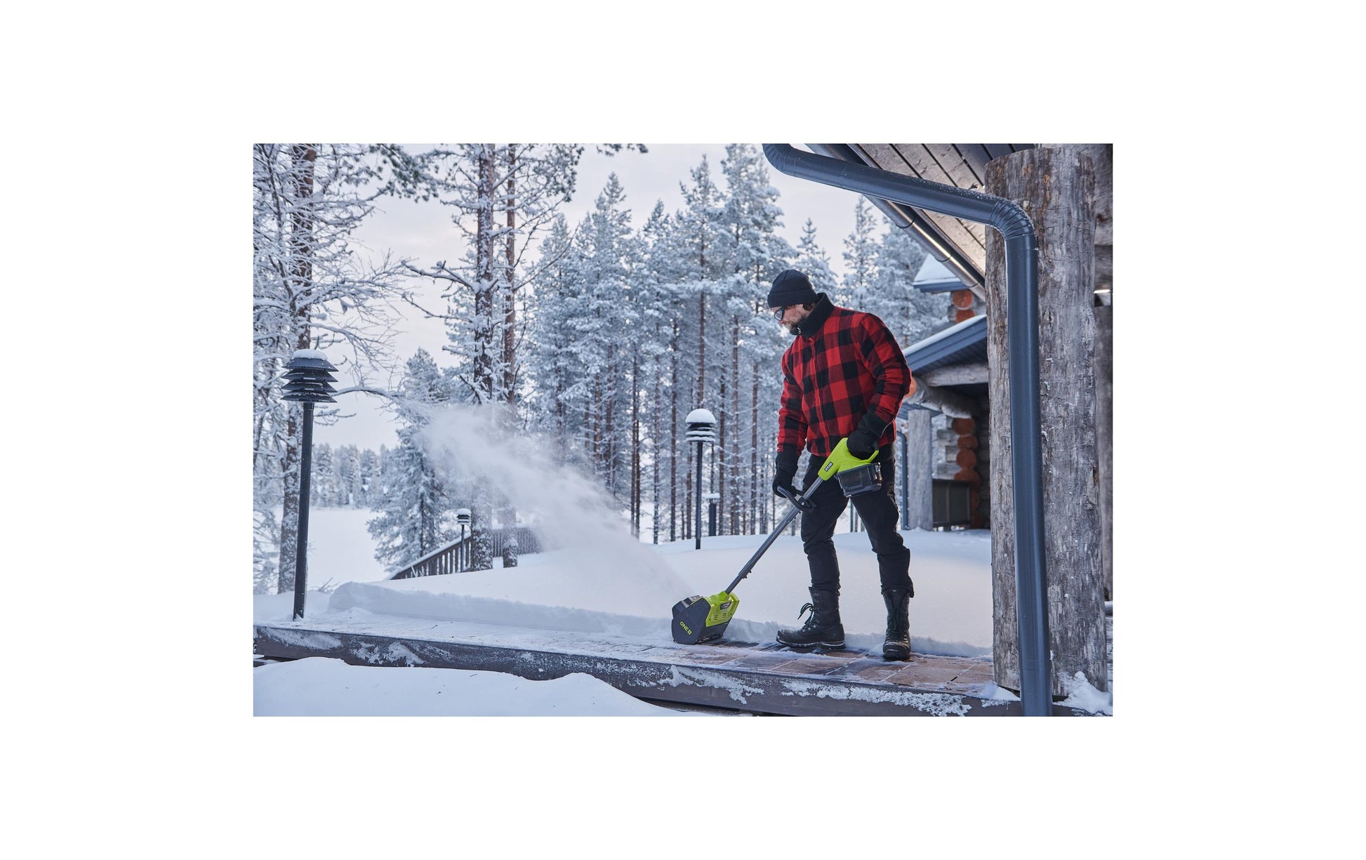 Ryobi RY18ST25A-140 Akku-Schneefräse – 18 V – 250 mm – 1×4,0 Ah & Ladegerät