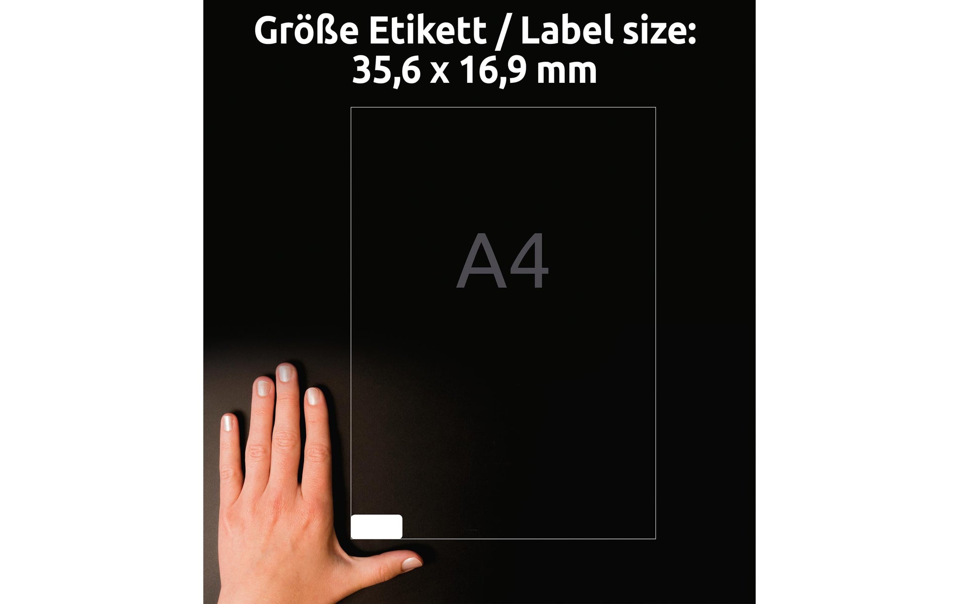 Avery L4732REV-65 – Etiketten A4 36 × 17 mm – Papier, weiss – wiederablösbar – Laser/Inkjet – 65 Blätter
