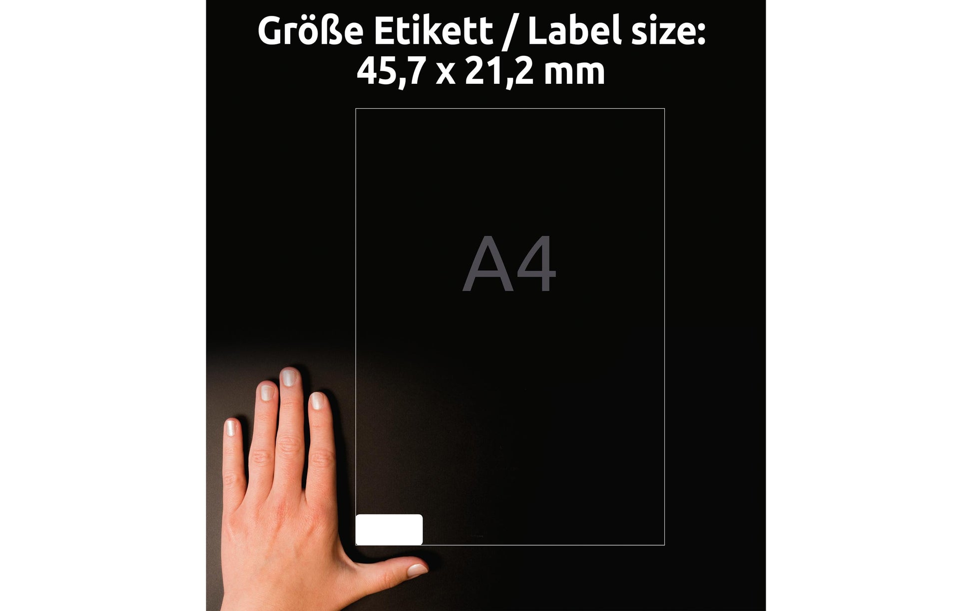 AVERY Zweckform L4736REV-65 – Etiketten A4 46 × 21 mm – wiederablösbar – Laser/Inkjet – 48 pro Blatt, 65 Blätter